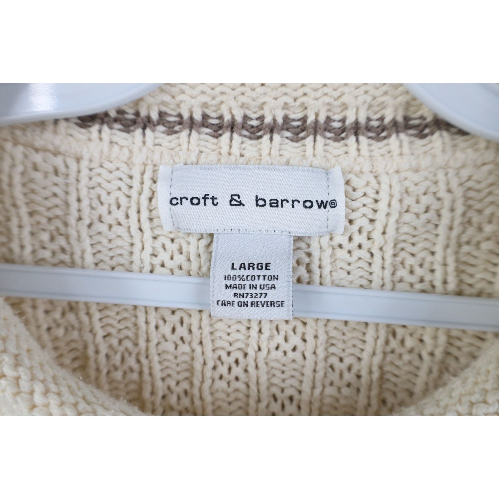 Vintage Vintage 90s Christmas Bear Chunky Marled Knit Sweater Size L / US 10 / IT 46 - 8 Thumbnail