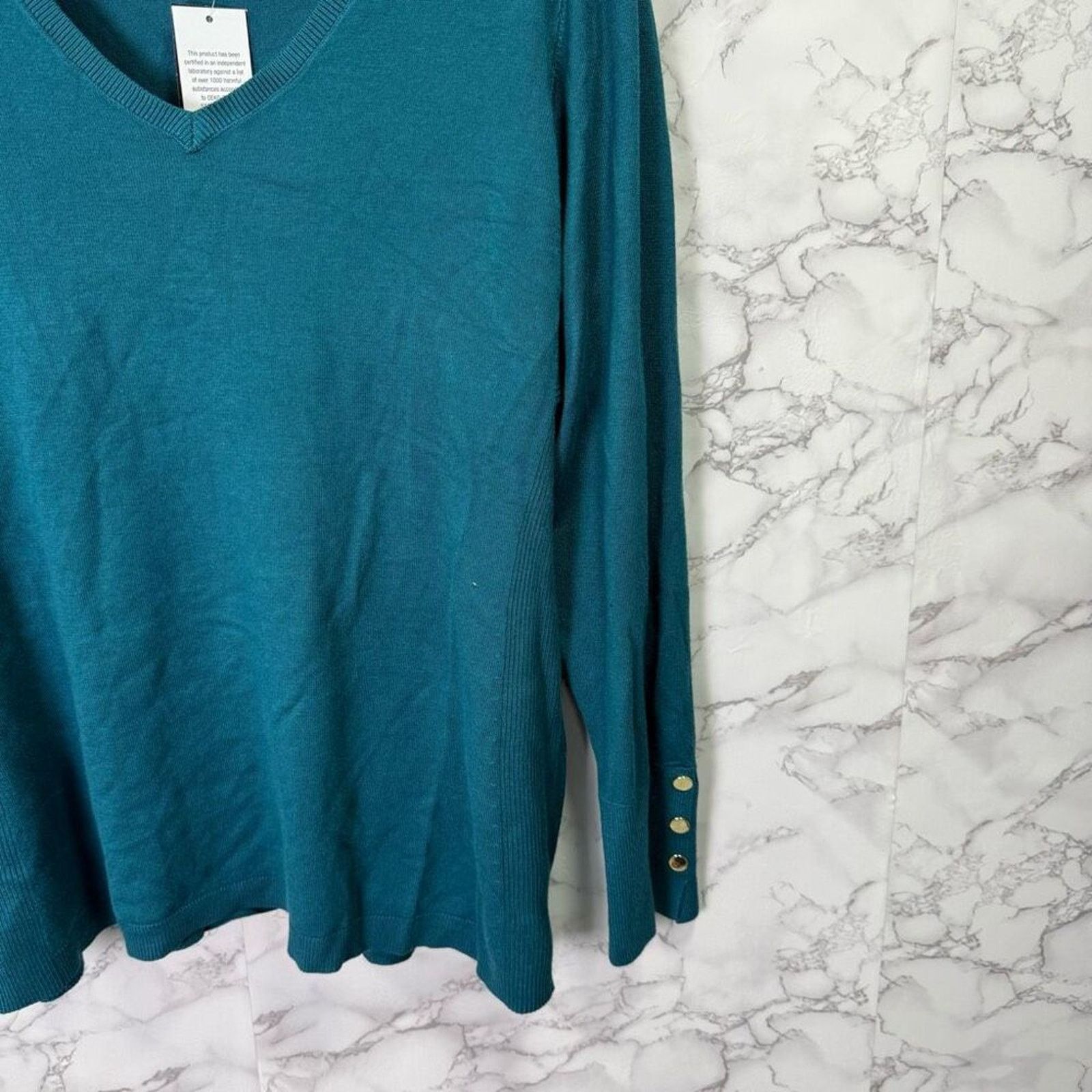 Macys JM Collection Women’s Sweater sz 3X NEW #G477 Size 3XL / US 20-22 - 3 Thumbnail