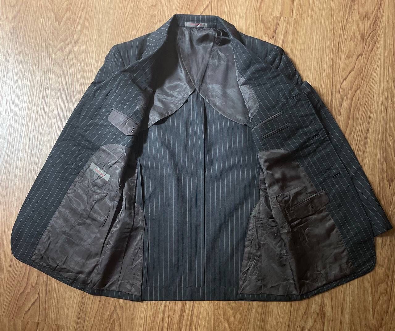 Designer × Paul Smith × Vintage Vintage Paul Smith Navy Stripe Blazers suit single breasted Size 38R - 2 Thumbnail