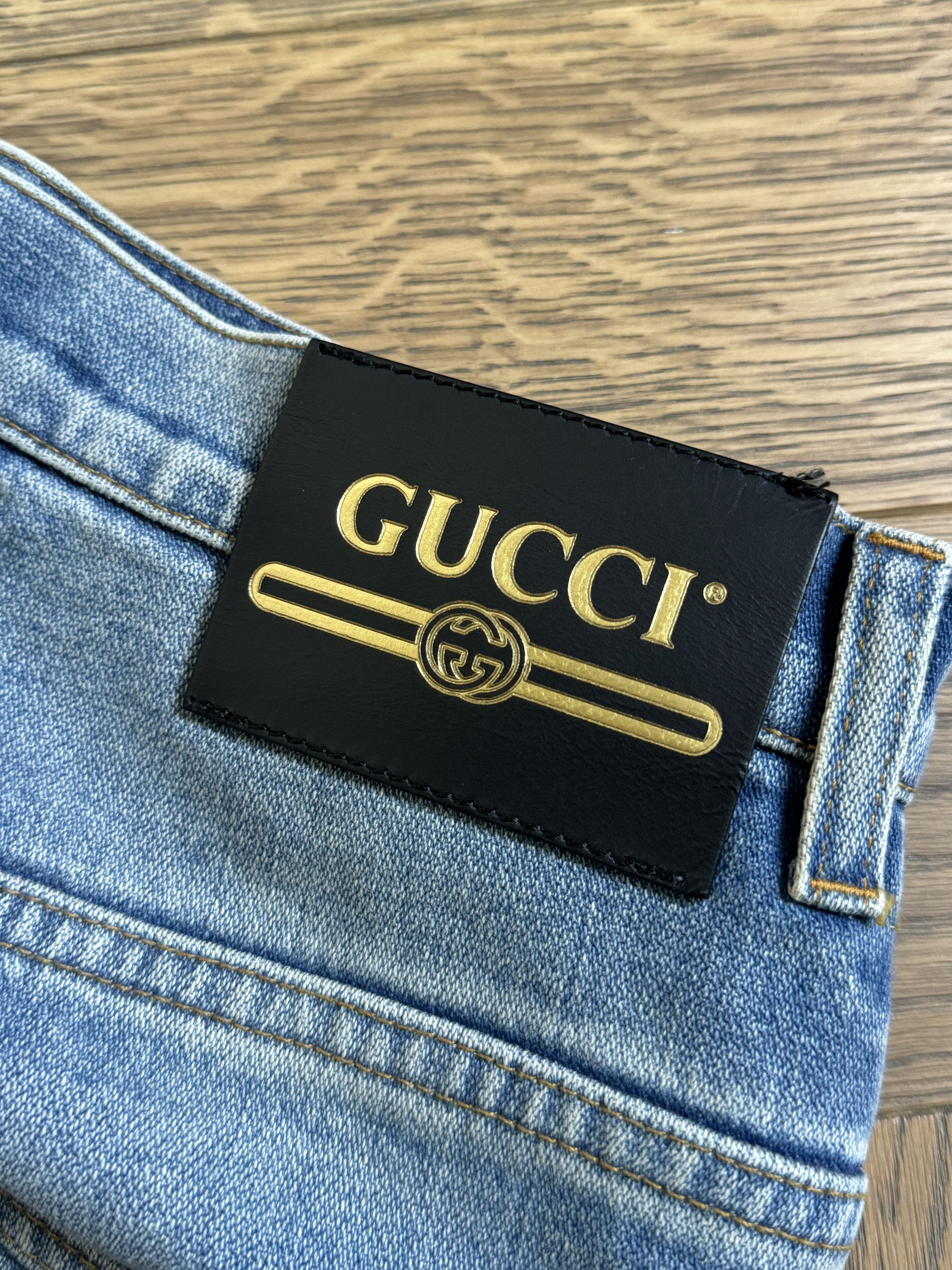 Gucci Gucci embroidered denim jeans Size 26" / US 2 / IT 38 - 4 Thumbnail