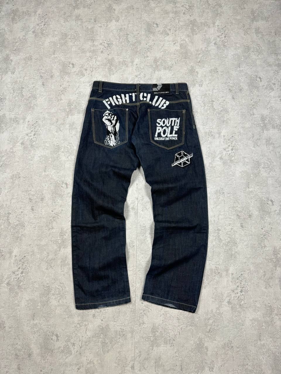 Southpole RARE Southpole Fight Club Blue Baggy Y2K Jeans Size 36 Size US 36 / EU 52 - 1 Thumbnail