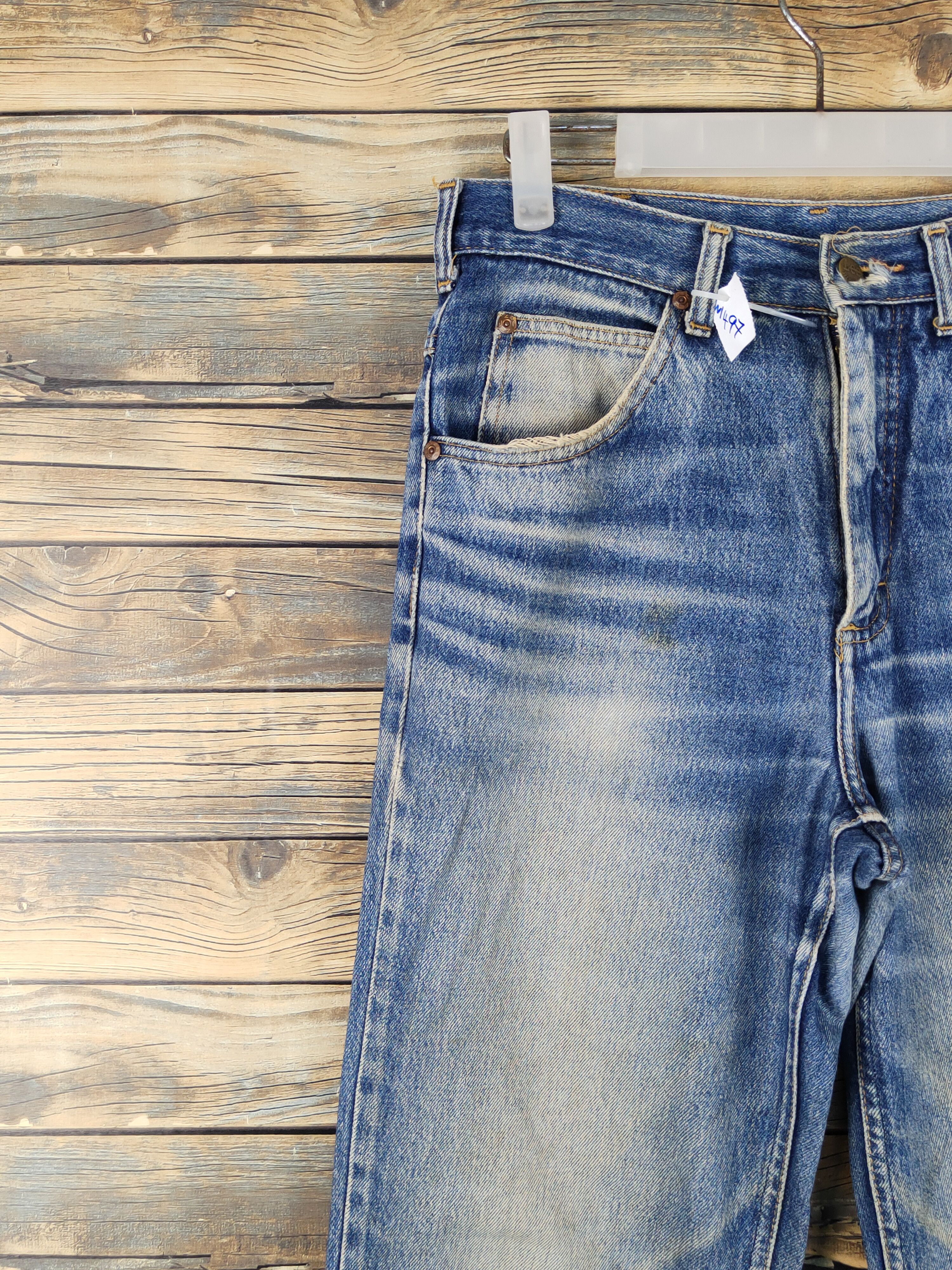 Lee Lee Blue Distressed Ripped vintage denim Jeans #W1497 Size US 29 - 3 Thumbnail