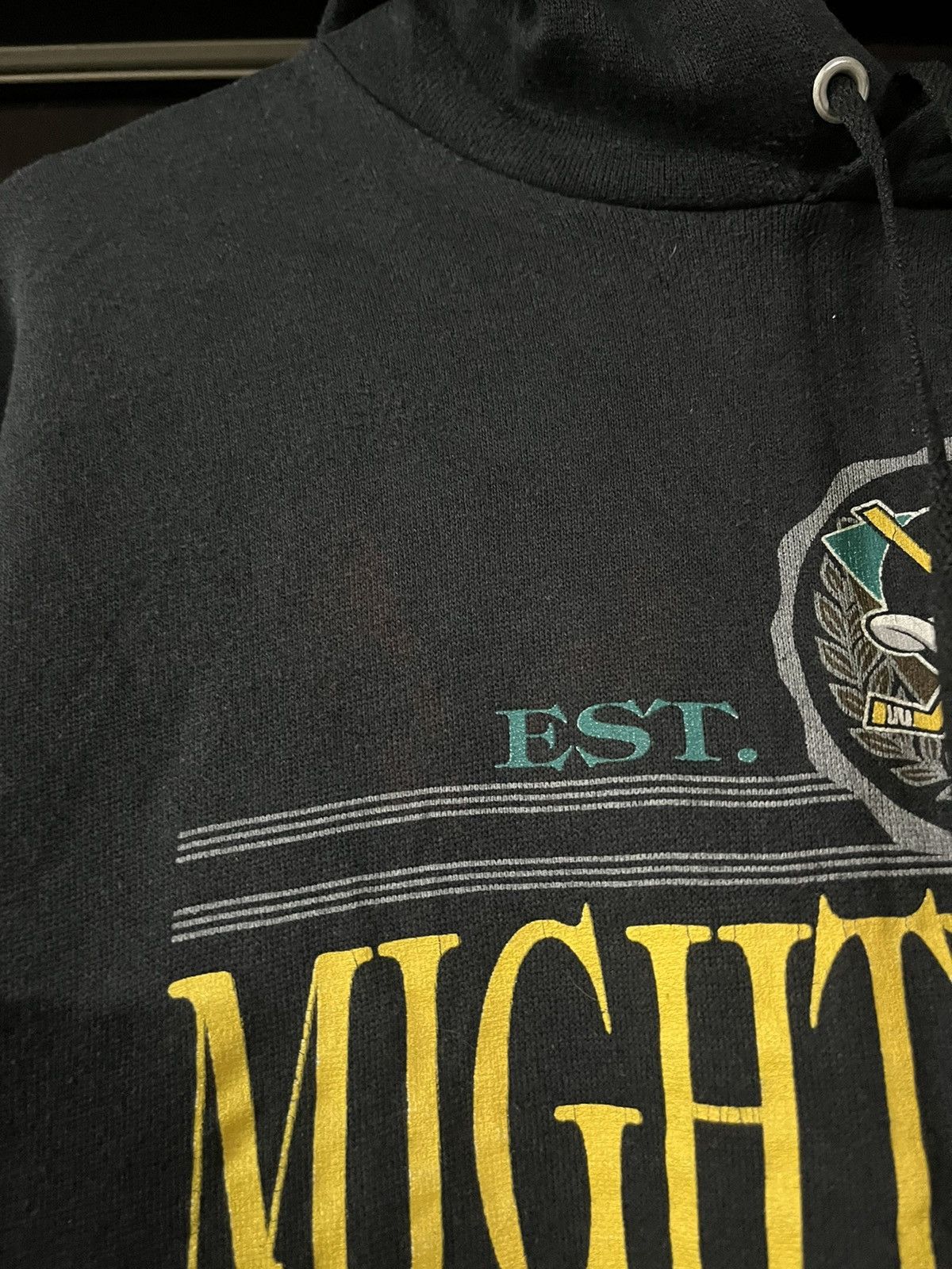 NHL × Vintage mighty ducks 1993 hoodie Size US XL / EU 56 / 4 - 4 Thumbnail