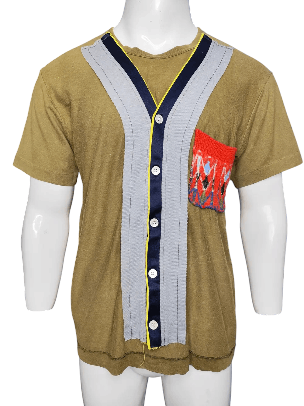 Comme des Garcons Homme Vintage comme des garcons homme plus woll pocket tee Size US M / EU 48-50 / 2 - 1 Thumbnail