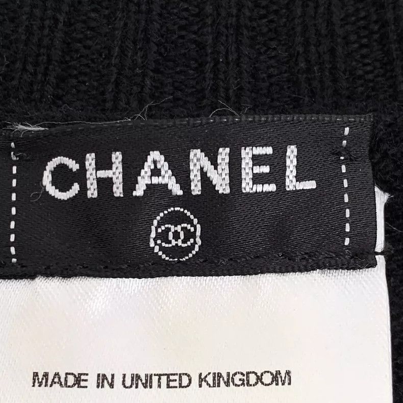 Chanel Chanel Black Sleeveless VNeck Knitted Dress -2505 Size XXS / US 00 / IT 34 - 7 Thumbnail