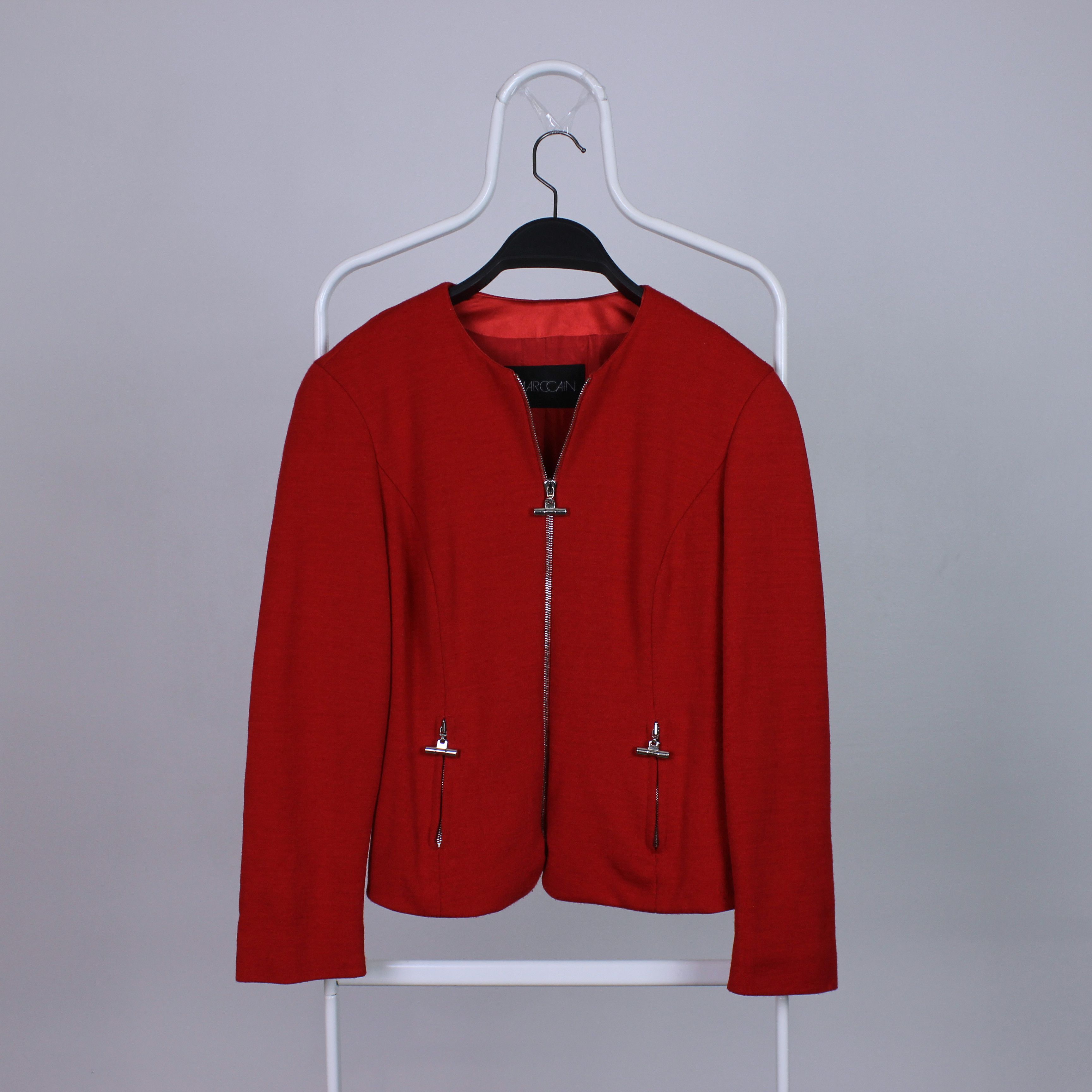 Other Marccain vintage wool red jacket full zip S M Size M / US 6-8 / IT 42-44 - 2 Thumbnail