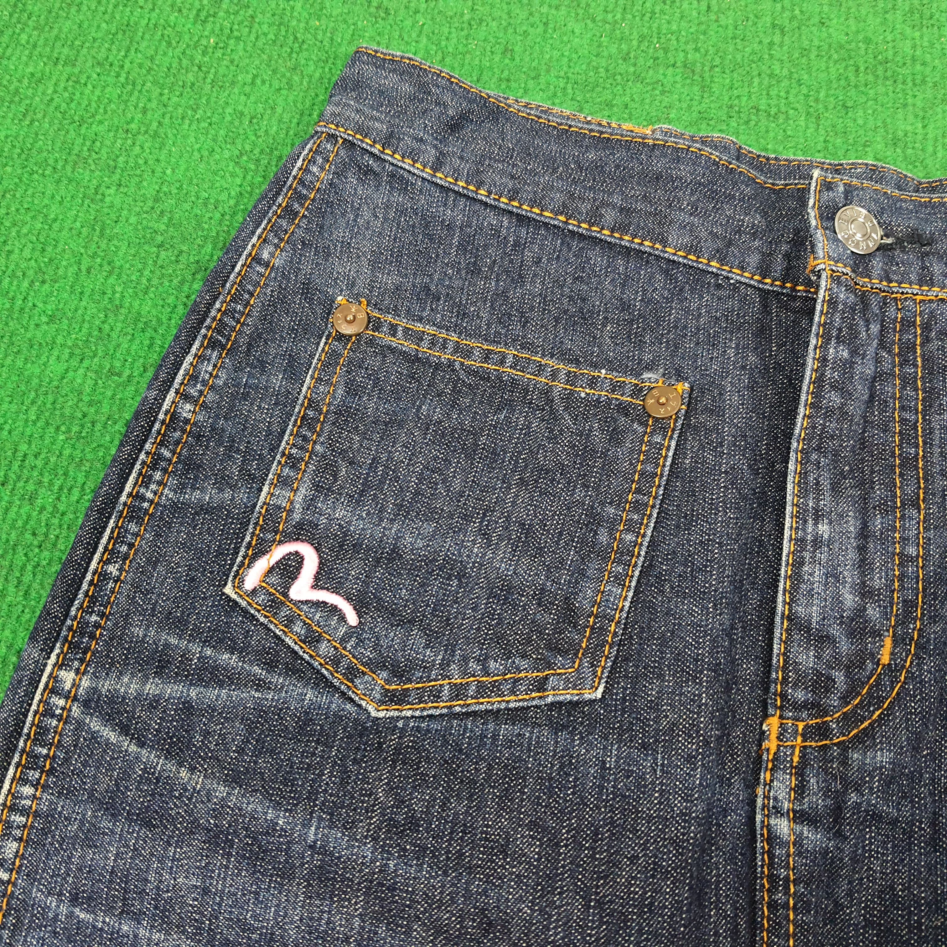 Evisu Vintage Evisu Donna Japan Caicock Custom Midi Jean Skirt Size 25" / US 0 / IT 36 - 5 Thumbnail