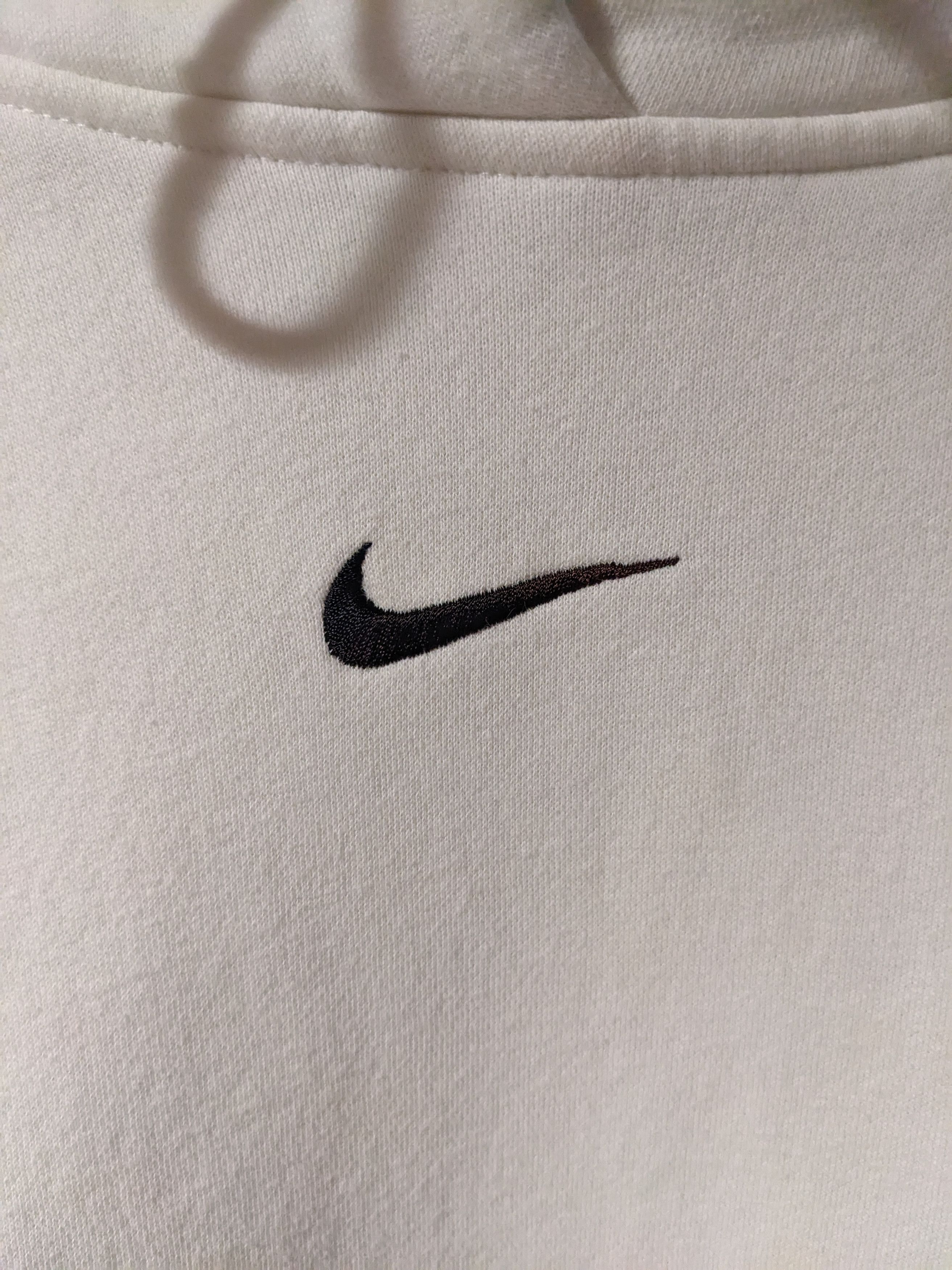 Nike × Vintage Nike Center Swoosh White Large Hoodie Size US L / EU 52-54 / 3 - 2 Thumbnail