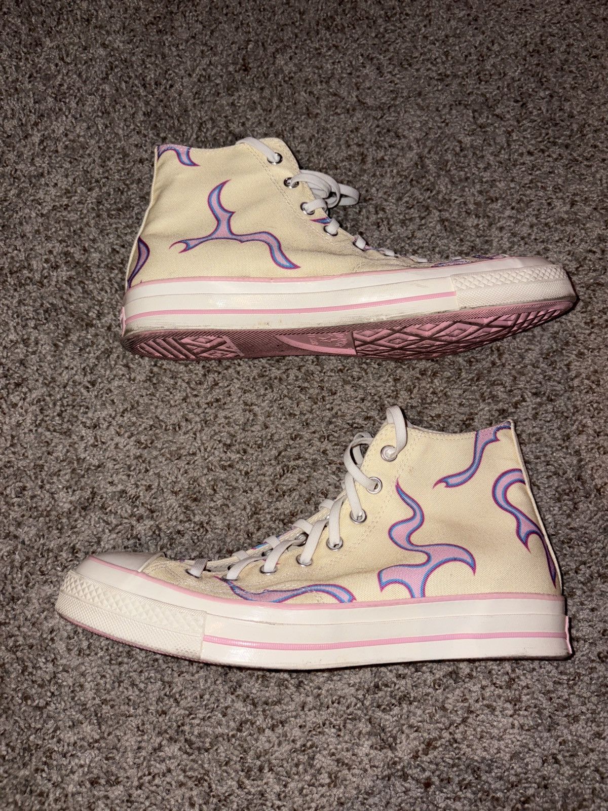 Golf Wang GOLF WANG CONVERSE FLAME HI-TOPS Size US 11 / EU 44 - 1 Thumbnail