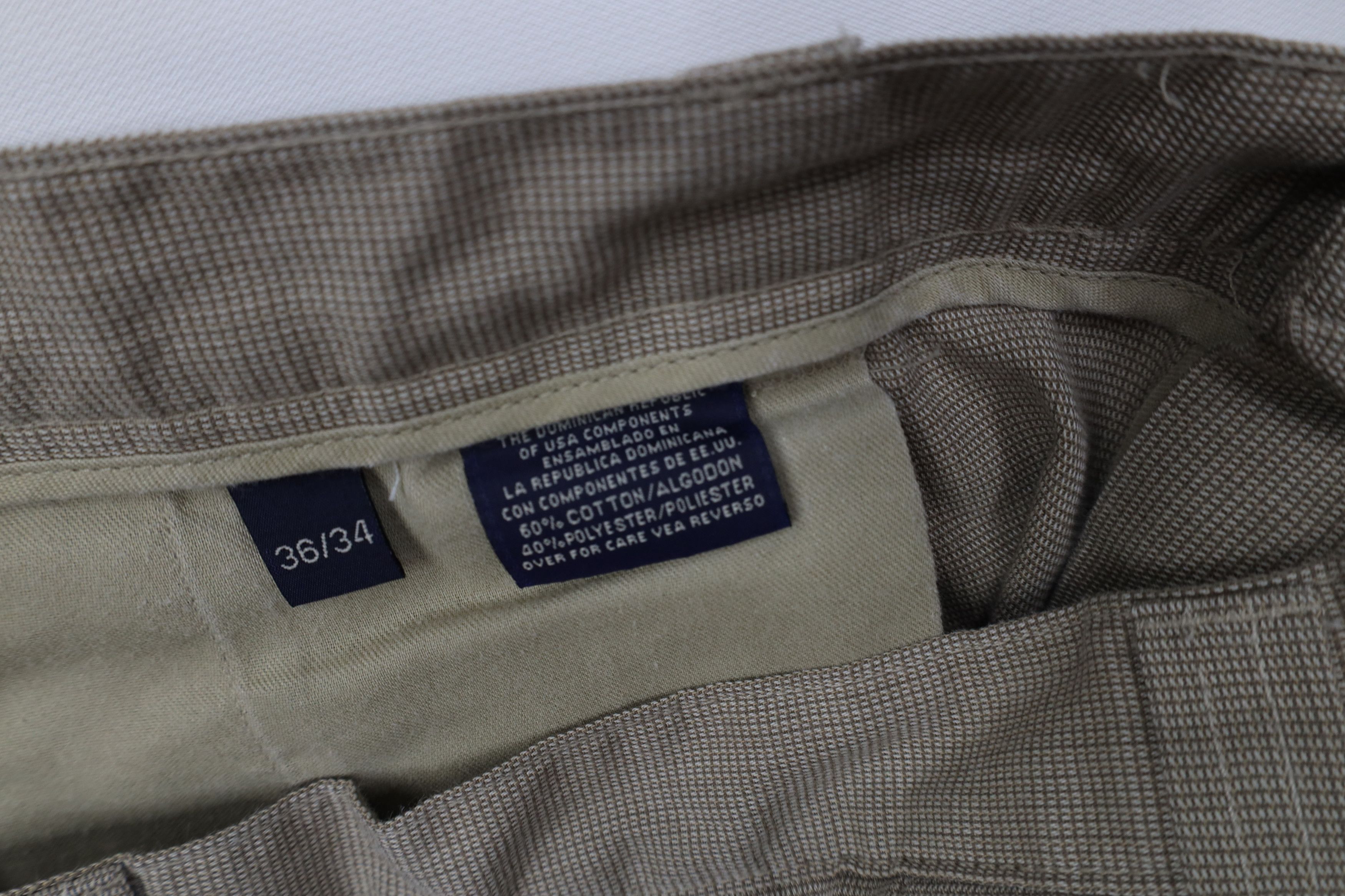 Vintage Vintage 90s Streetwear Wide Leg Chino Pants Beige Plaid Size US 36 / EU 52 - 7 Thumbnail