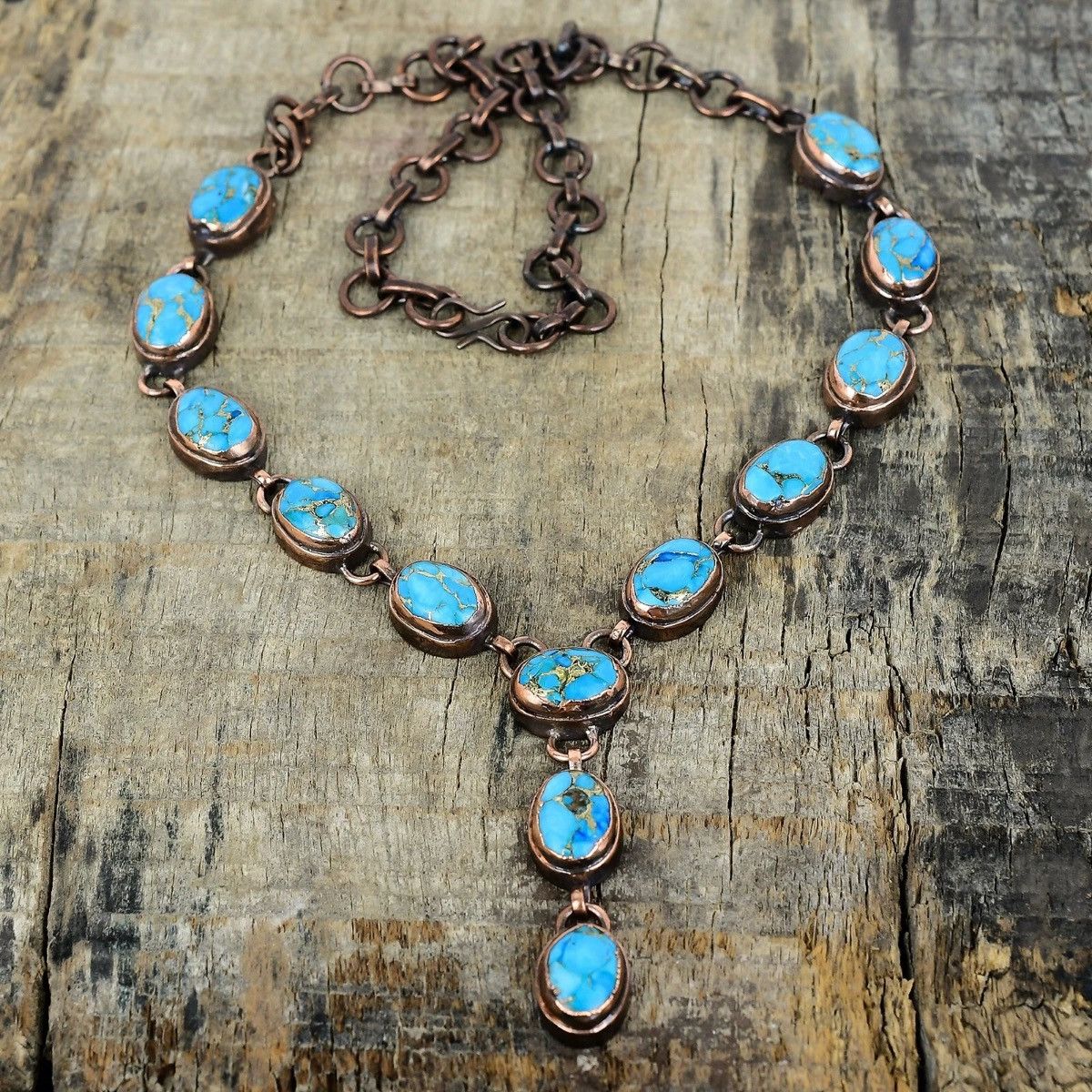 Other Blue Turquoise Gemstone Electroformed Anniversary Size ONE SIZE - 3 Thumbnail