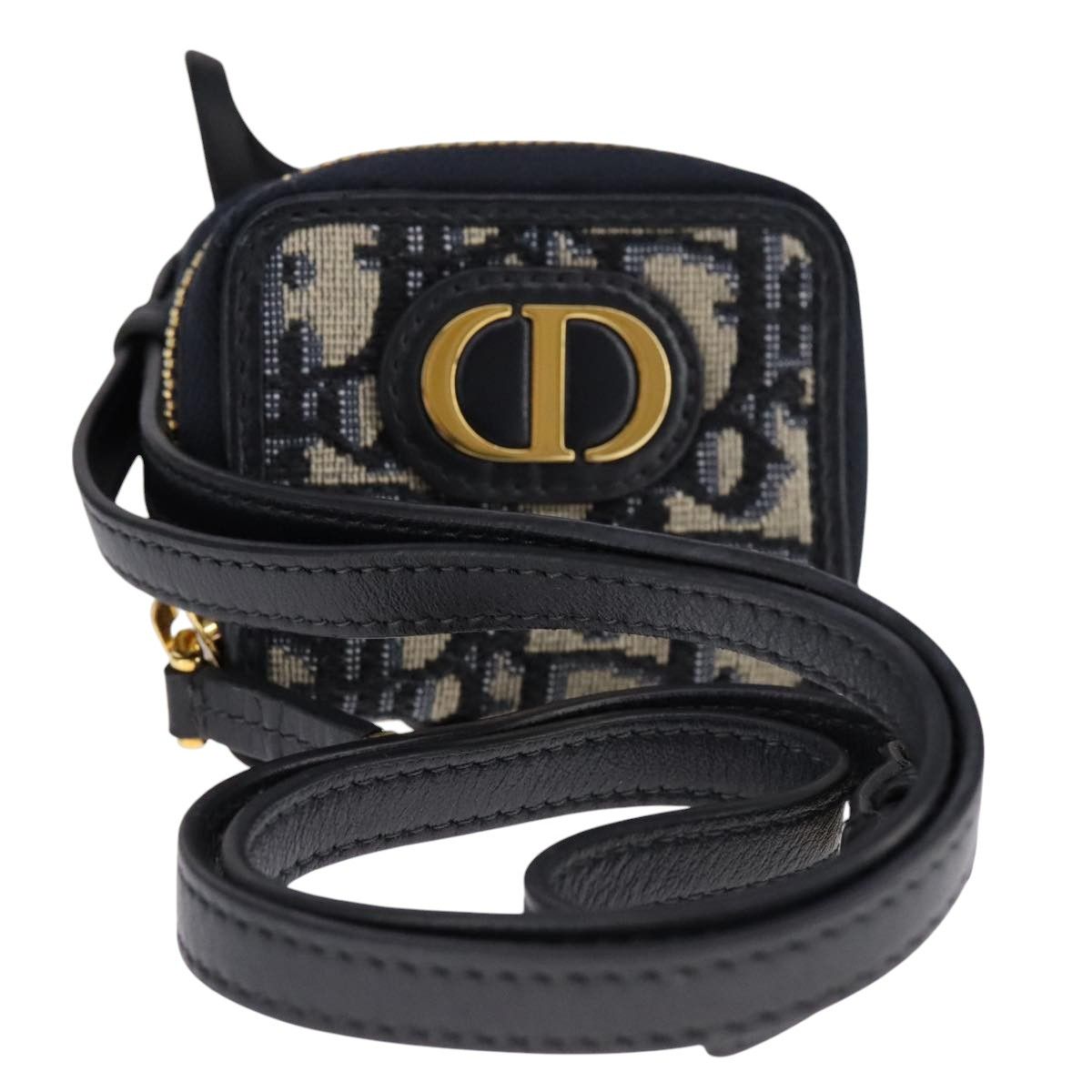 Dior Trotter Navy Canvas Wallet (Pre-Owned) Size ONE SIZE - 1 Thumbnail
