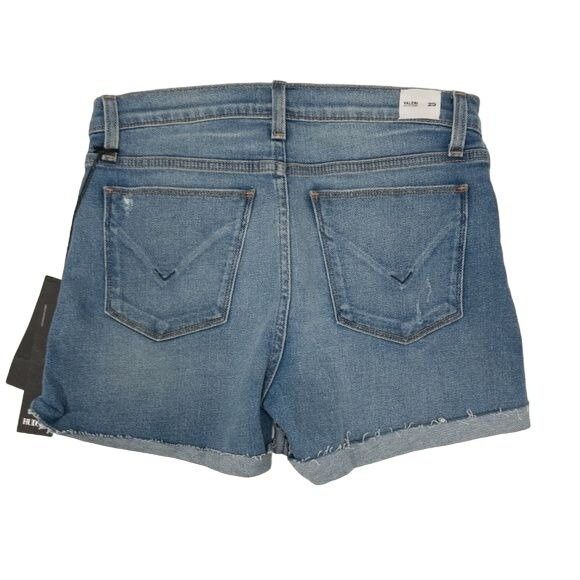 Hudson Hudson Distressed Blue Denim Shorts Size 25" / US 0 / IT 36 - 5 Thumbnail
