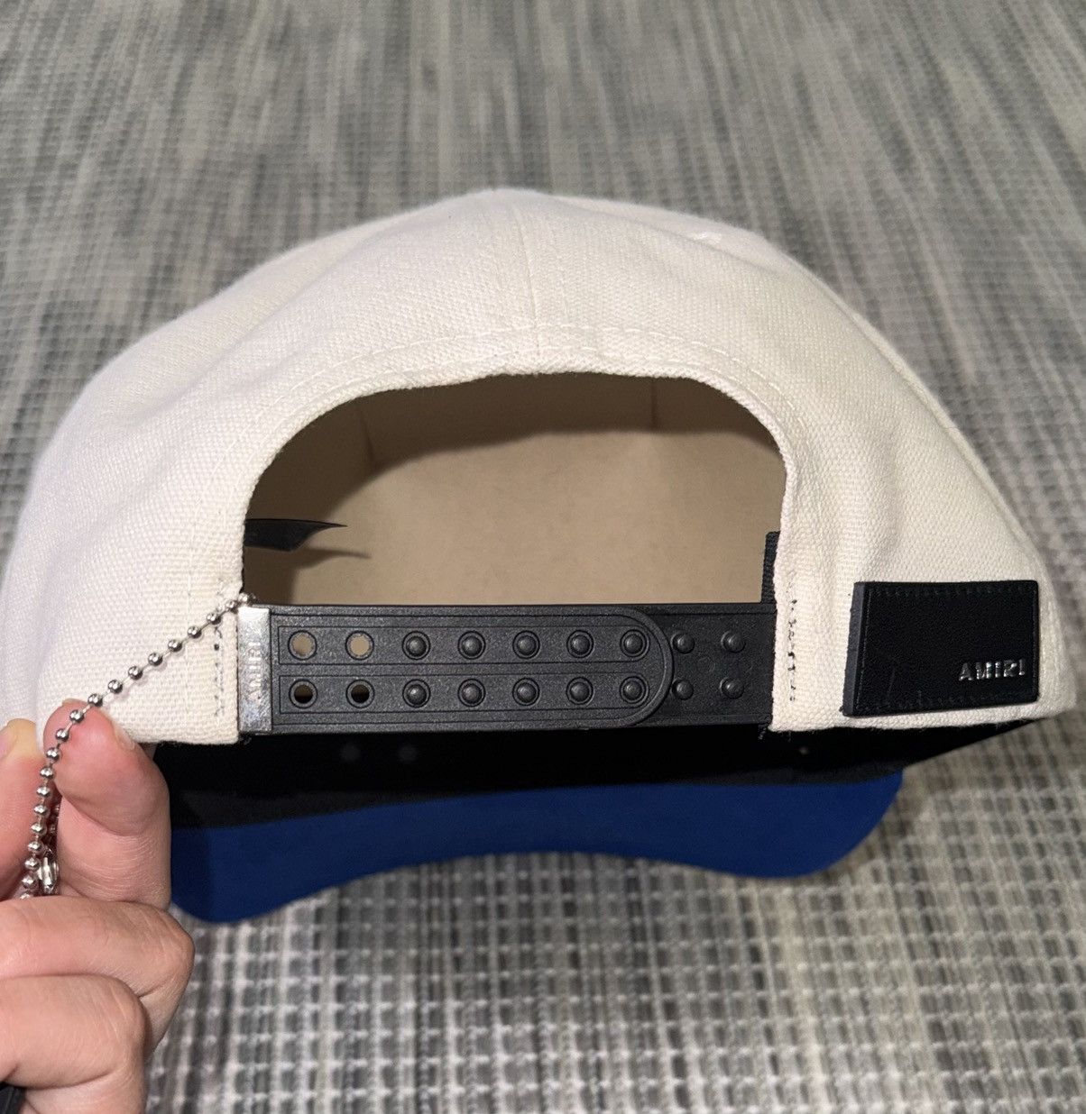 Amiri Amiri Cream/Royal Two Toned Hat Size ONE SIZE - 3 Thumbnail