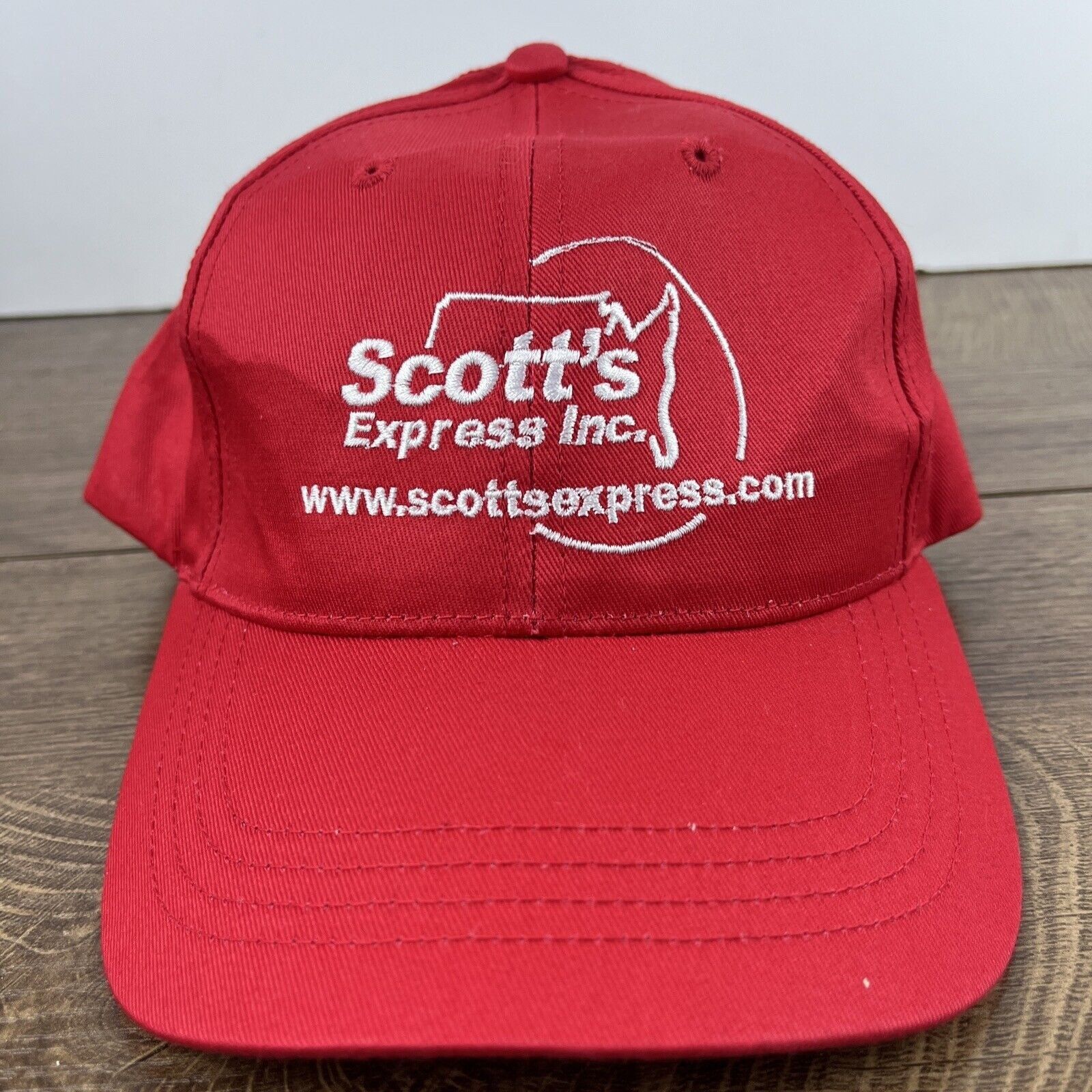 Other Scott Express Inc Hat Scott Red Hat Adjustable Adult Size Ha Size ONE SIZE - 4 Thumbnail
