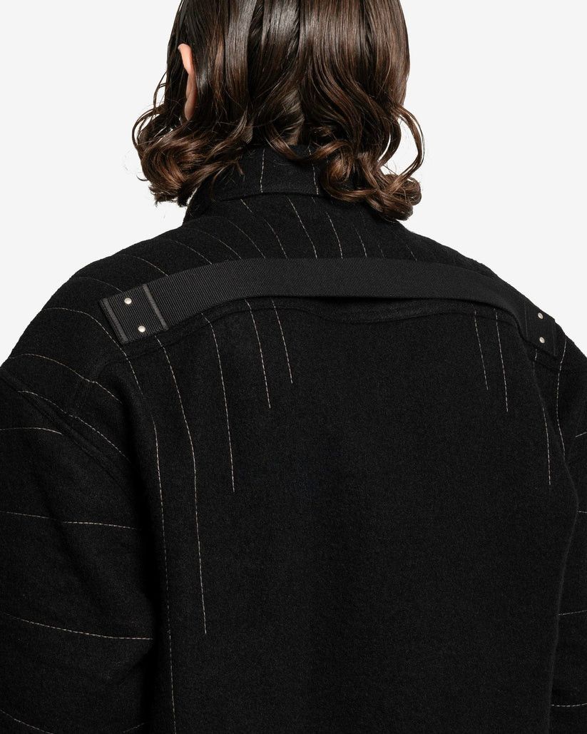 Rick Owens o1s1v1r1oon0925 Oversized Outershirt in Black Size US L / EU 52-54 / 3 - 5 Thumbnail