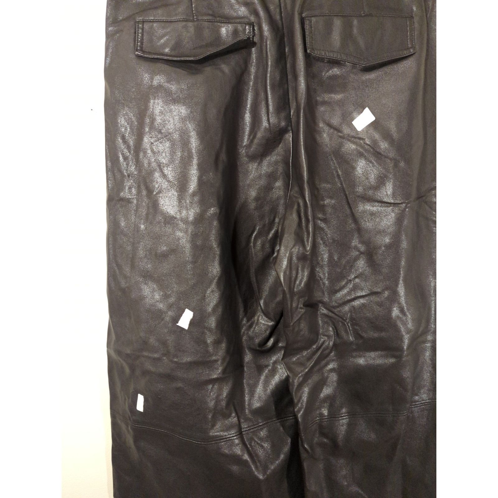 Other RTR Line and Dot Sz L Black Faux Leather Wide Leg High Pants Size 34" / US 12 / IT 48 - 9 Thumbnail