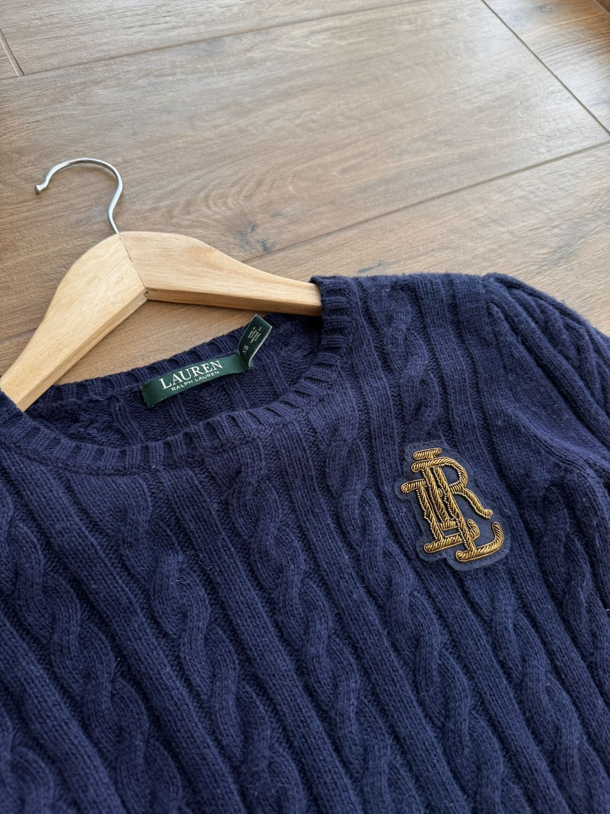 Lauren Ralph Lauren Vintage Lauren Ralph Lauren W’ Navy Cable Knit Sweater Size S / US 4 / IT 40 - 6 Thumbnail