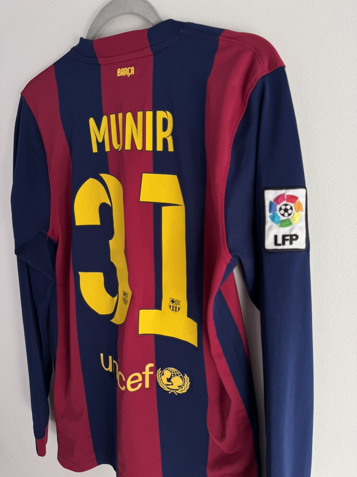 Nike Fc Barcelona longsleave munir Size US S / EU 44-46 / 1 - 7 Thumbnail