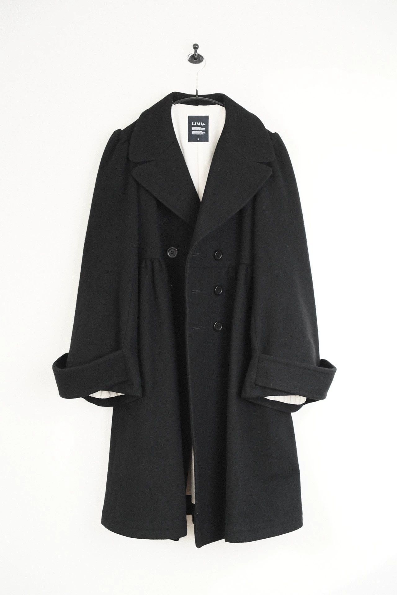 Yohji Yamamoto Yohji Yamamoto 22AW Vintage Court Wide Sleeve Wool Coat Size S / US 4 / IT 40 - 3 Thumbnail