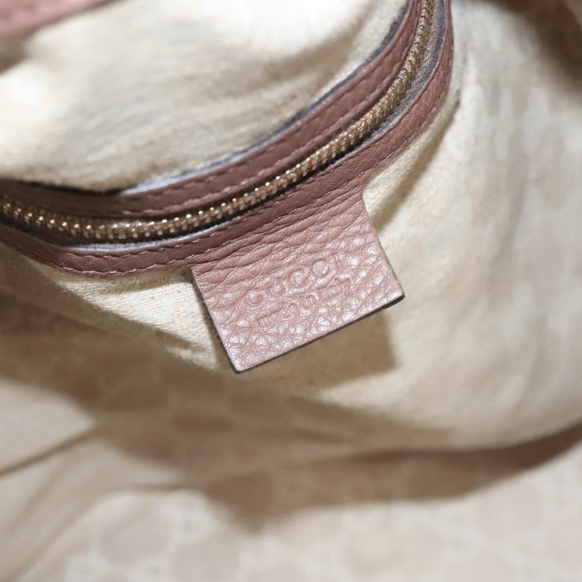 Gucci GUCCI Bamboo Hand Bag Leather Pink Gold Size ONE SIZE - 14 Thumbnail