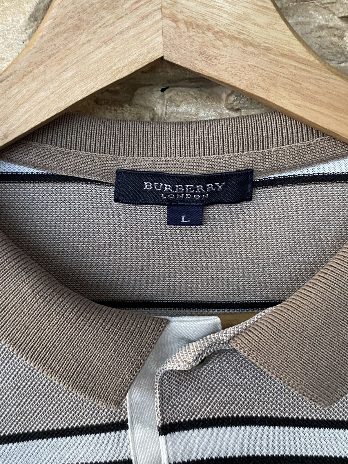 Burberry Vintage Burberry London Stripes Polo Shirt Size US M / EU 48-50 / 2 - 4 Thumbnail