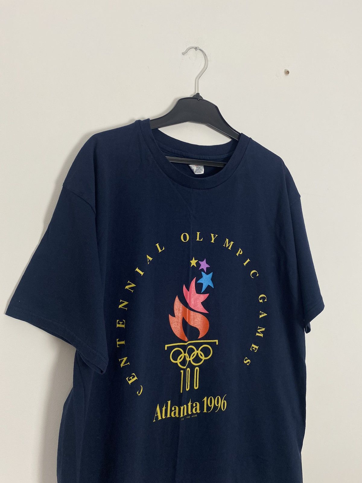 Champion × USA Olympics × Vintage Vintage Champion Atlanta 1996 Olympic tee Graphic Navy Size US XL / EU 56 / 4 - 11 Thumbnail