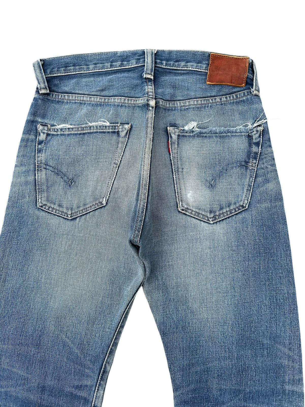 Kapital Vintage Levis Big E Selvedge Thrashed Denim Jeans Size US 30 / EU 46 - 13 Thumbnail