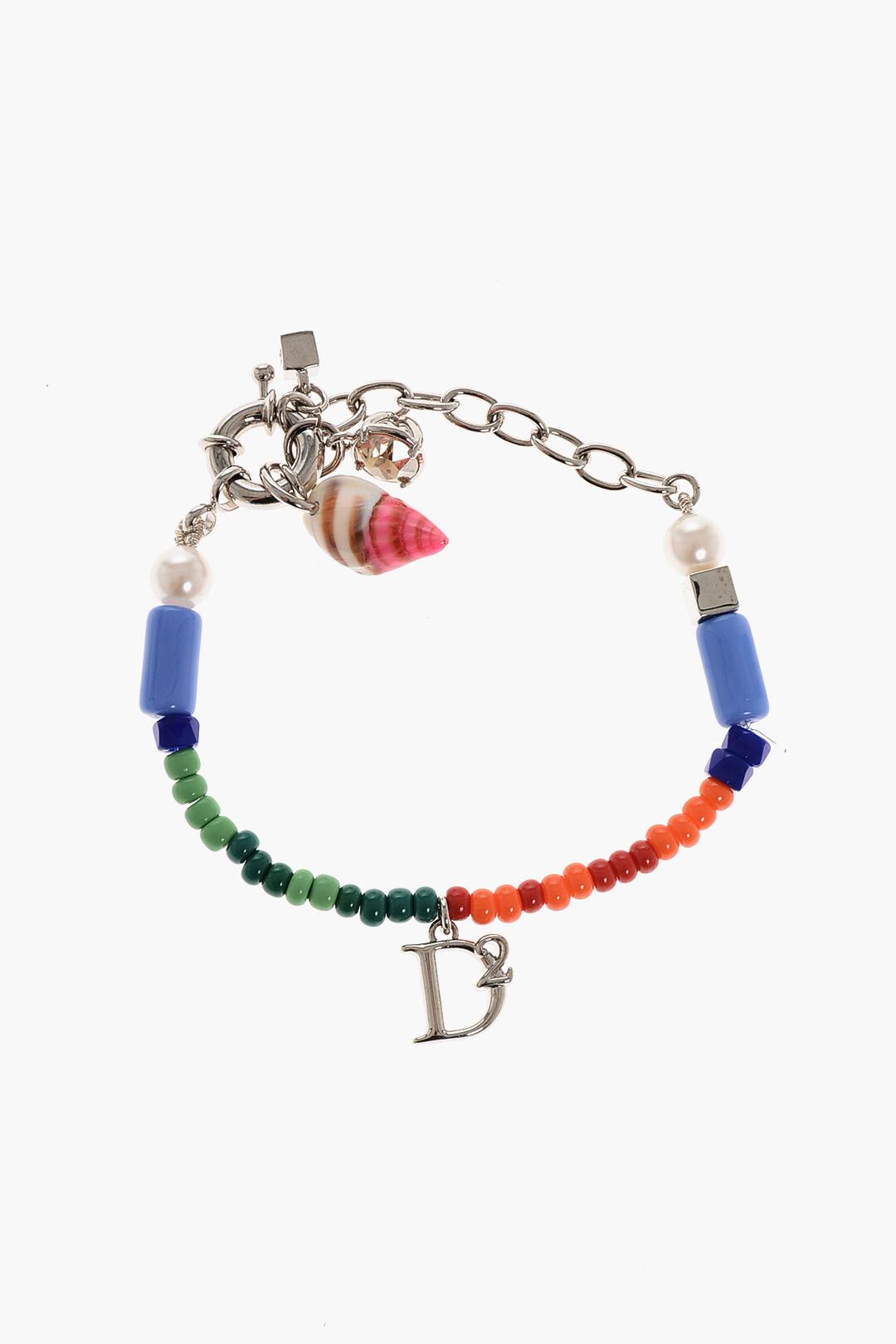 Dsquared2 Beaded Anklet with Charms Size ONE SIZE - 1 Thumbnail