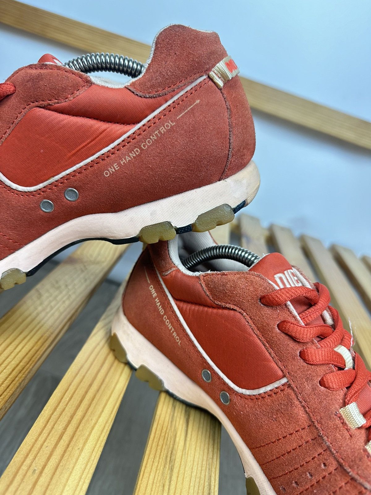 Diesel × Vintage Vintage Diesel Low Top Sneakers Avant Garde Style Y2K Size US 7.5 / IT 37.5 - 5 Thumbnail