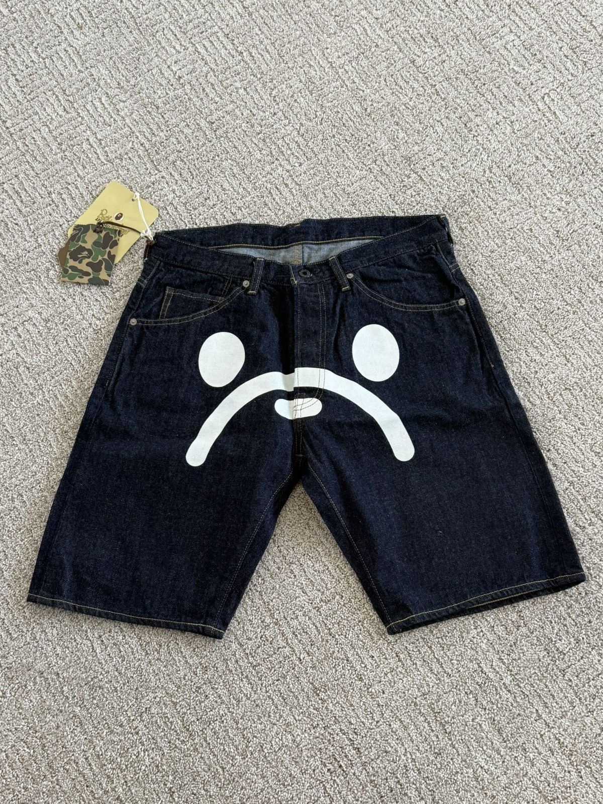 Bape Bape Denim Shorts Size US 30 / EU 46 - 1 Thumbnail