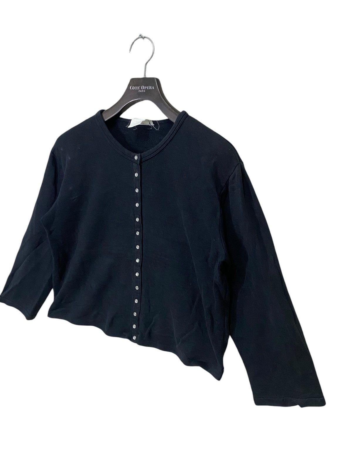 Designer × Vintage × agnes b. 🔥ICONIC🔥Vintage agnes b crop cardigan snap button Size L / US 10 / IT 46 - 2 Thumbnail