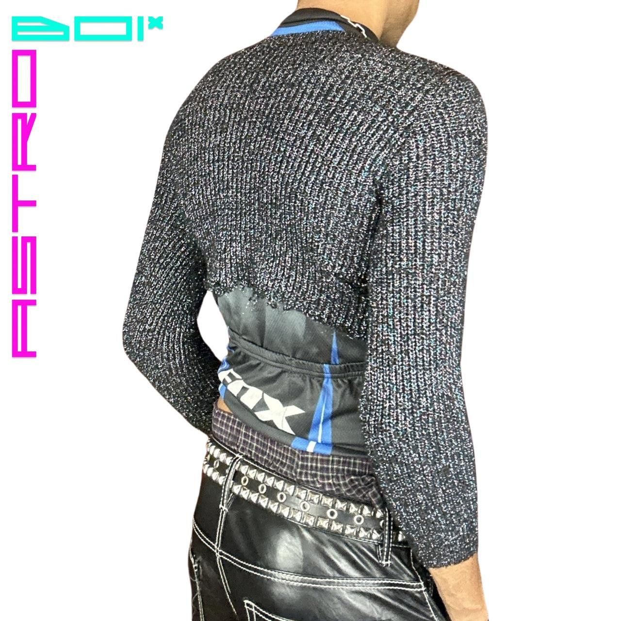 Other ASTROBOI* BLACK METALLIC CHUNKY KNIT SWEATER MEDIUM Size US M / EU 48-50 / 2 - 7 Thumbnail