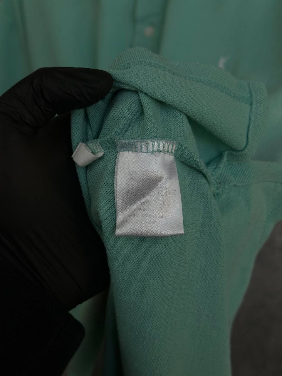 Yves Saint Laurent Yves Saint Laurent YSL Polo Shirt Mint Blue Logo SS Size US L / EU 52-54 / 3 - 11 Thumbnail