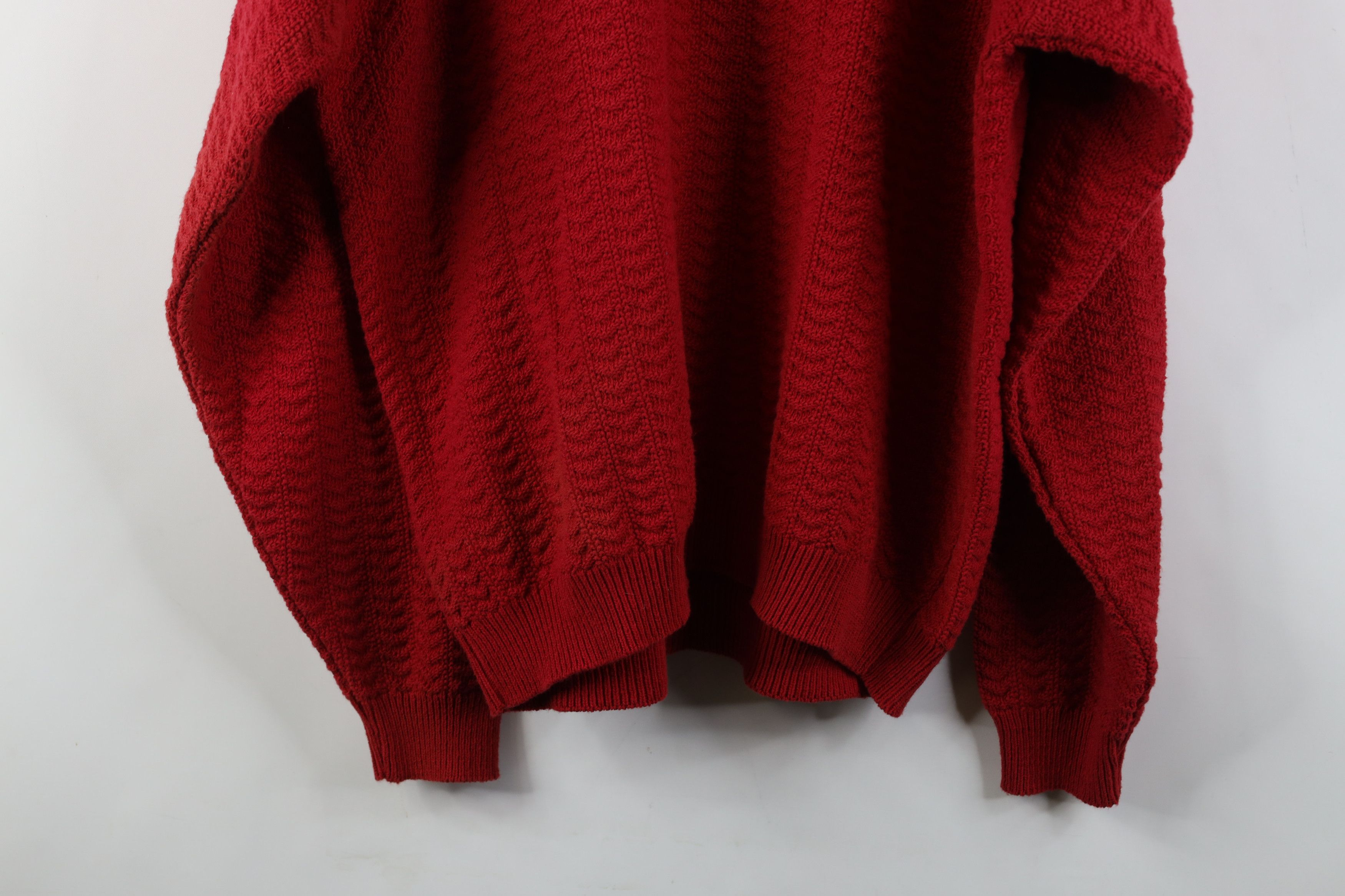 Vintage Vintage 90s Streetwear Hand Framed Cotton Knit Sweater USA Size US L / EU 52-54 / 3 - 11 Thumbnail