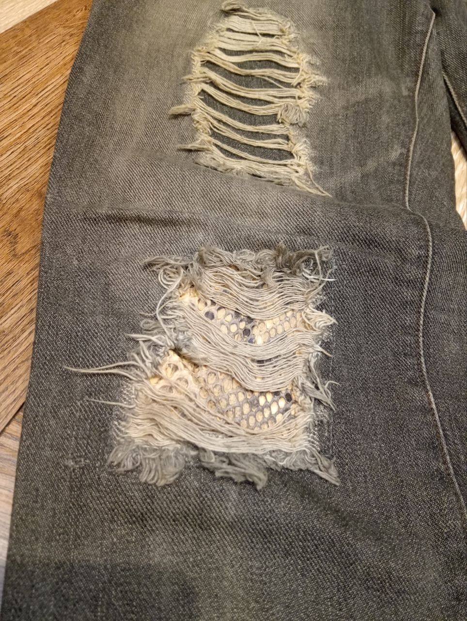 Schlussel JAPANESE SCHLUSSEL DISTRESSED DENIM PANTS Size US 32 / EU 48 - 5 Thumbnail