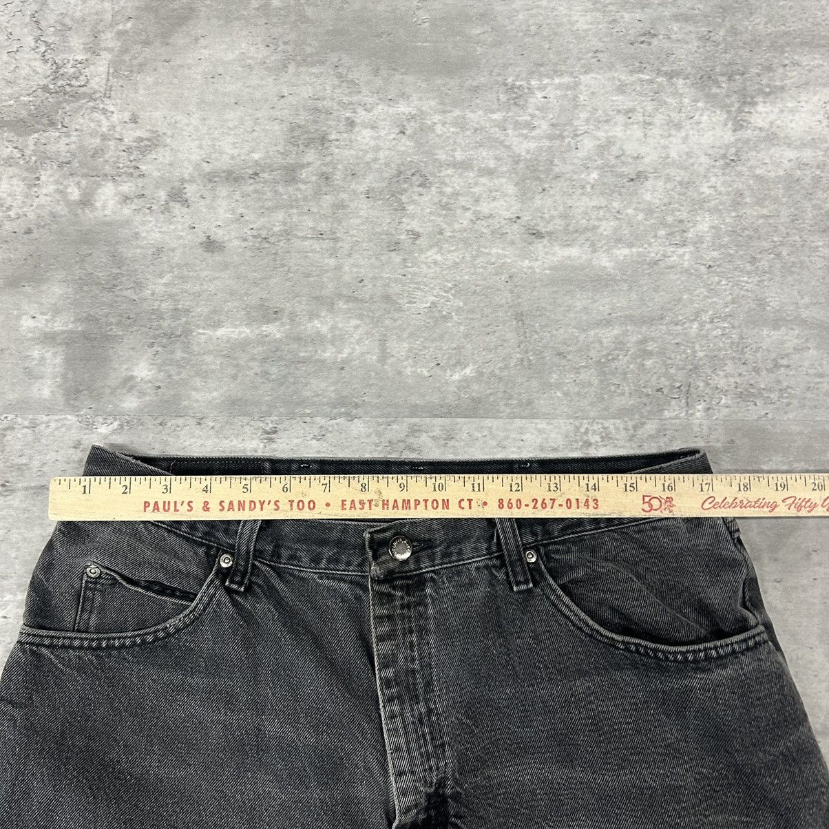 Vintage vintage faded black denim jeans size 34x30 Size US 34 / EU 50 - 3 Thumbnail