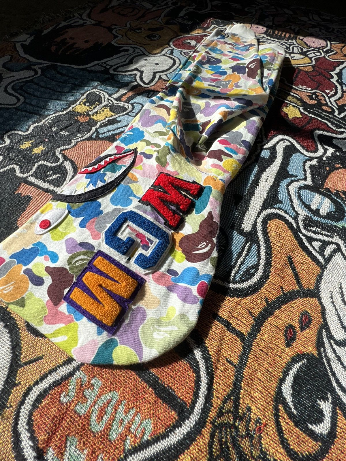 Bape Multi Camo Shark Full Zip Hoodie Size US S / EU 44-46 / 1 - 1 Thumbnail