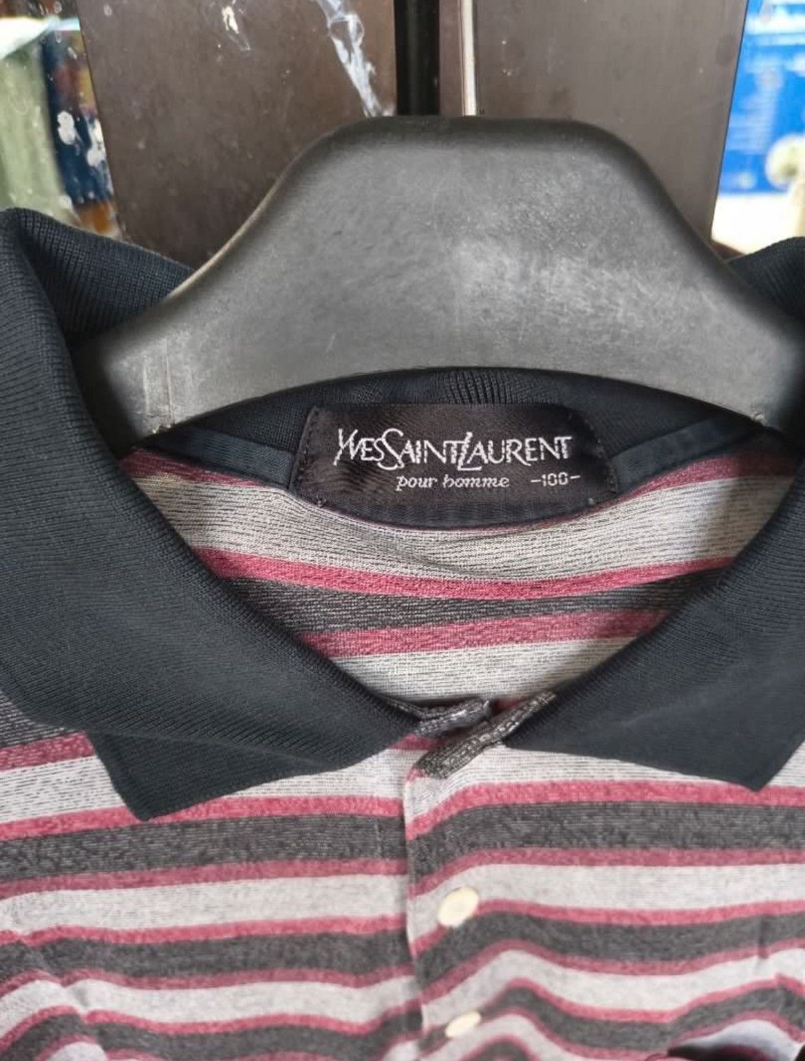 Yves Saint Laurent Yves Saint Laurent YSL Poloshirt Size US L / EU 52-54 / 3 - 3 Thumbnail