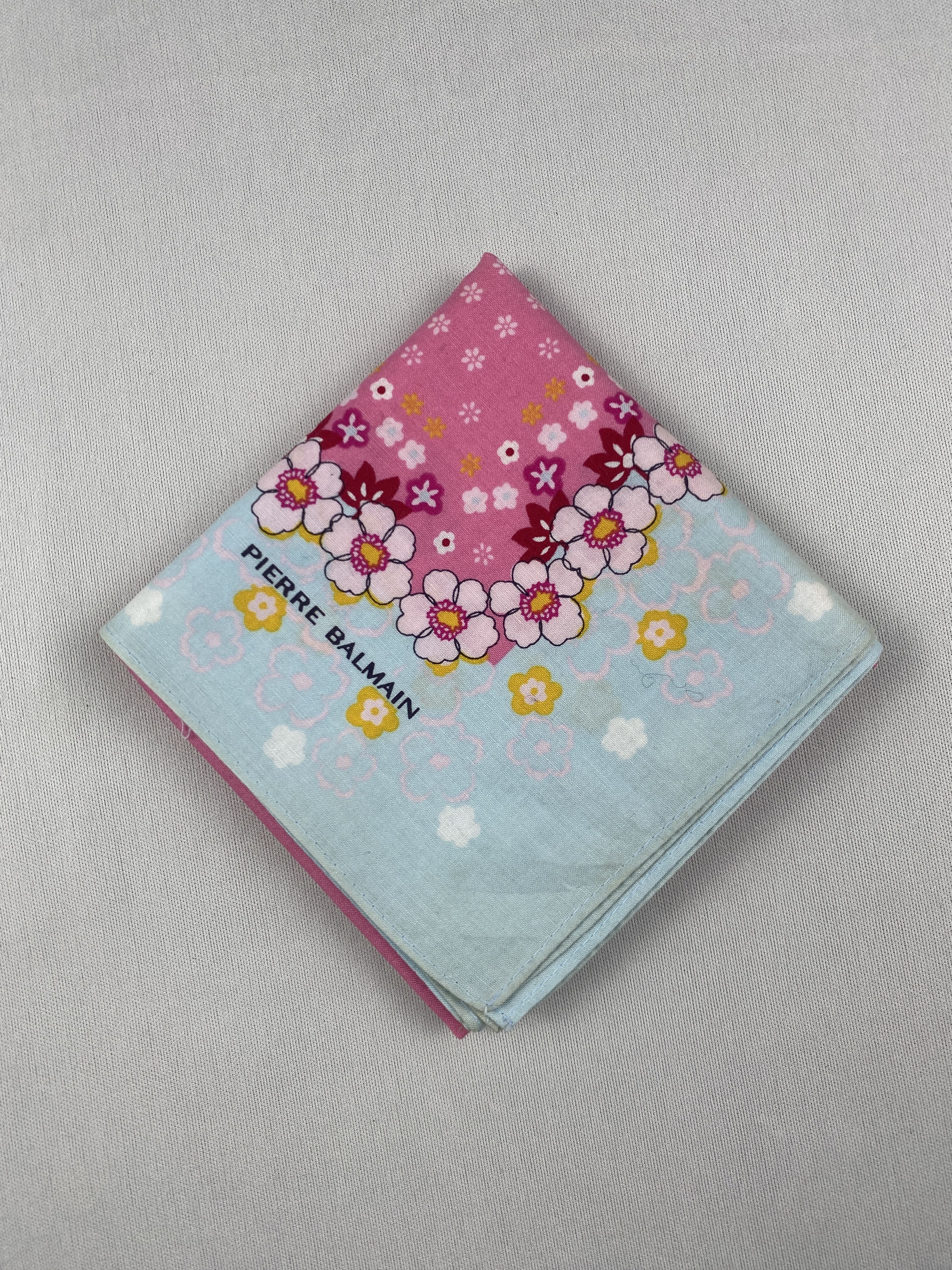 Pierre Balmain Vtg Pierre Balmain Handkerchief Pocket Square Bandana HM0013 Size ONE SIZE - 3 Thumbnail