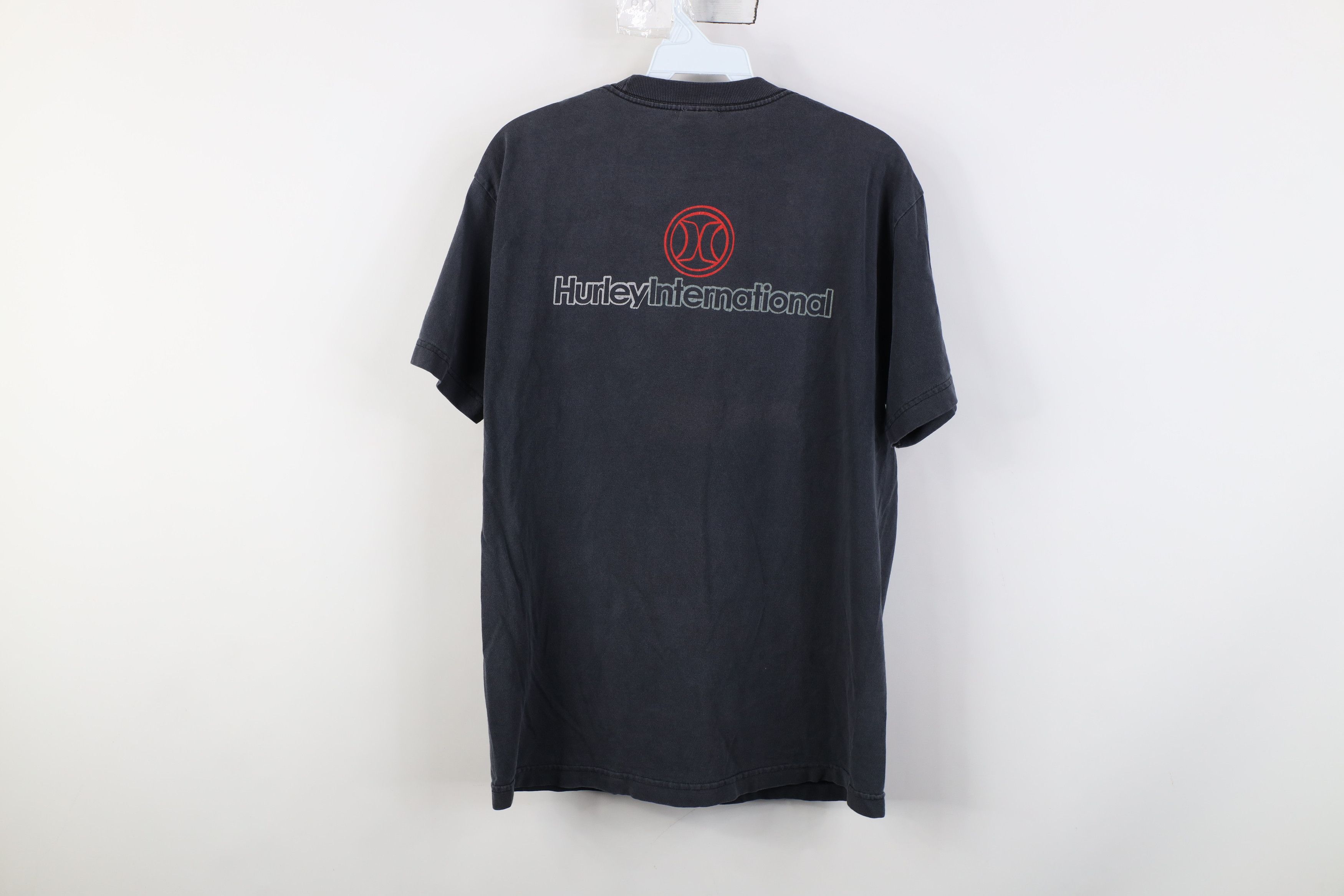 Hurley Vintage 90s Y2K Hurley Surfing Spell Out T-Shirt Black Size US M / EU 48-50 / 2 - 13 Thumbnail