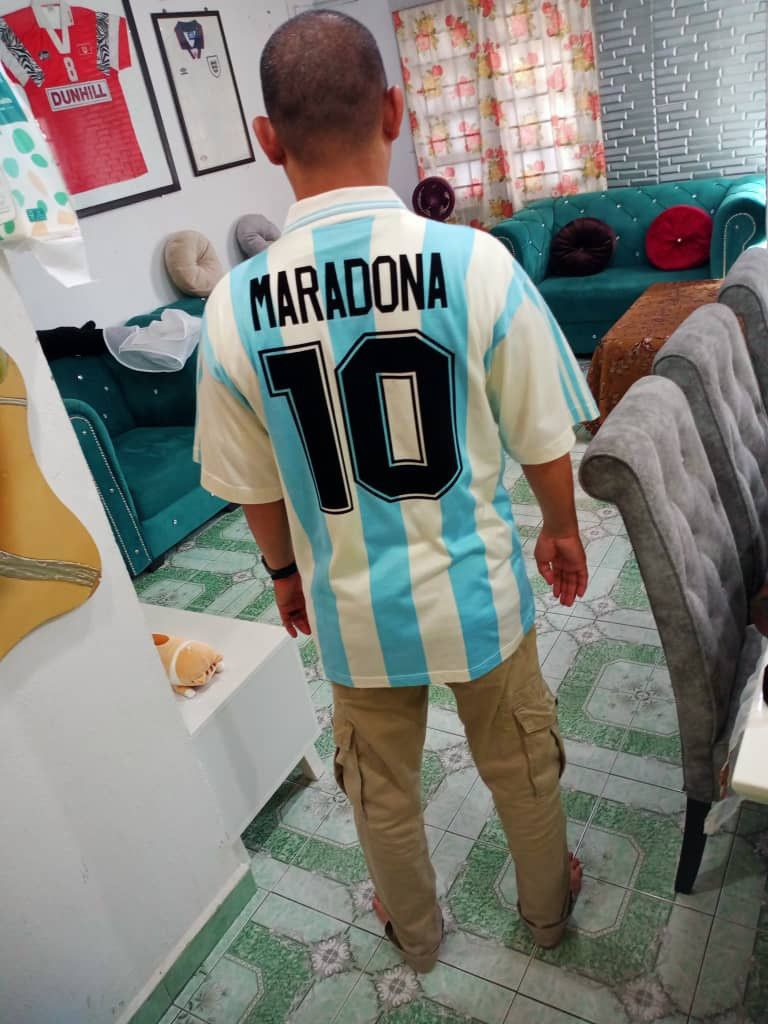 Adidas ❤️‍🔥 Private Collection Argentina 94 Home WorldCup USA Rare Size US L / EU 52-54 / 3 - 10 Thumbnail