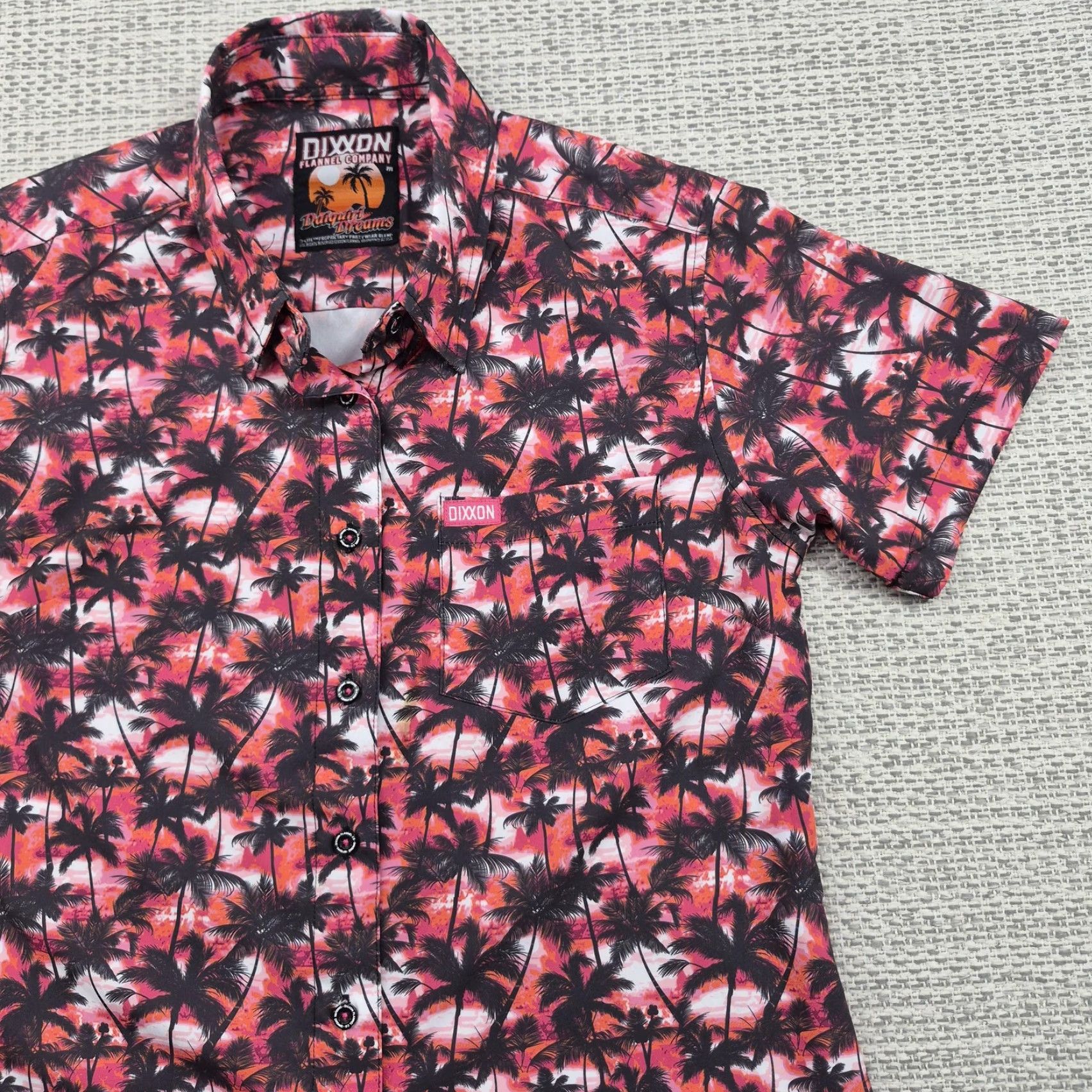Vintage Dixxon Daiquiri Dreams Shirt Womens Medium Hawaiian Aloha Button Up Short Sleeve Size M / US 6-8 / IT 42-44 - 2 Thumbnail