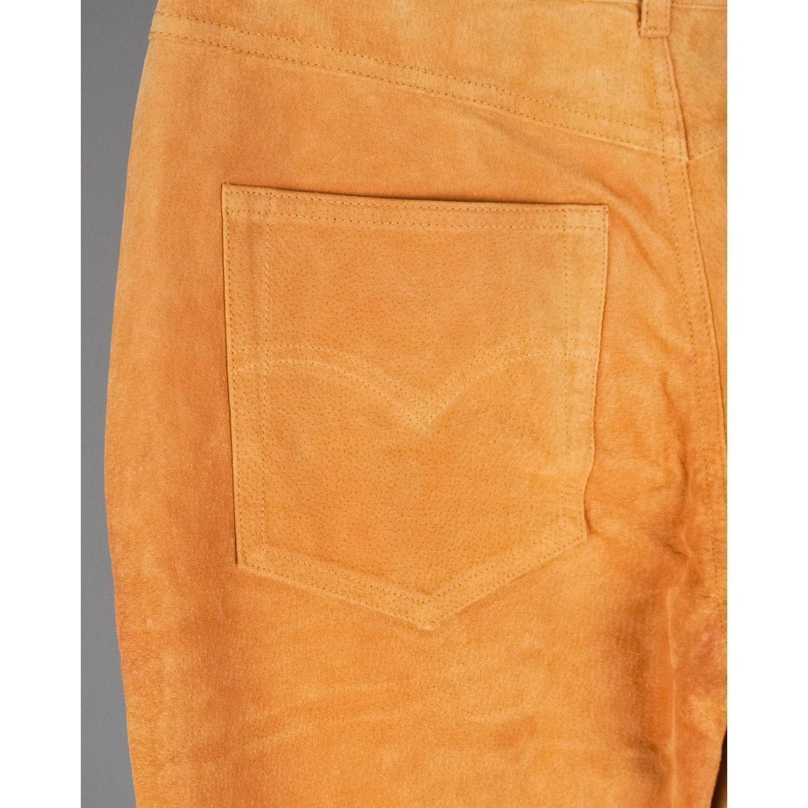 Levi's × Vintage Vintage 90’s levis brown suede leather pants Size US 28 / EU 44 - 6 Thumbnail