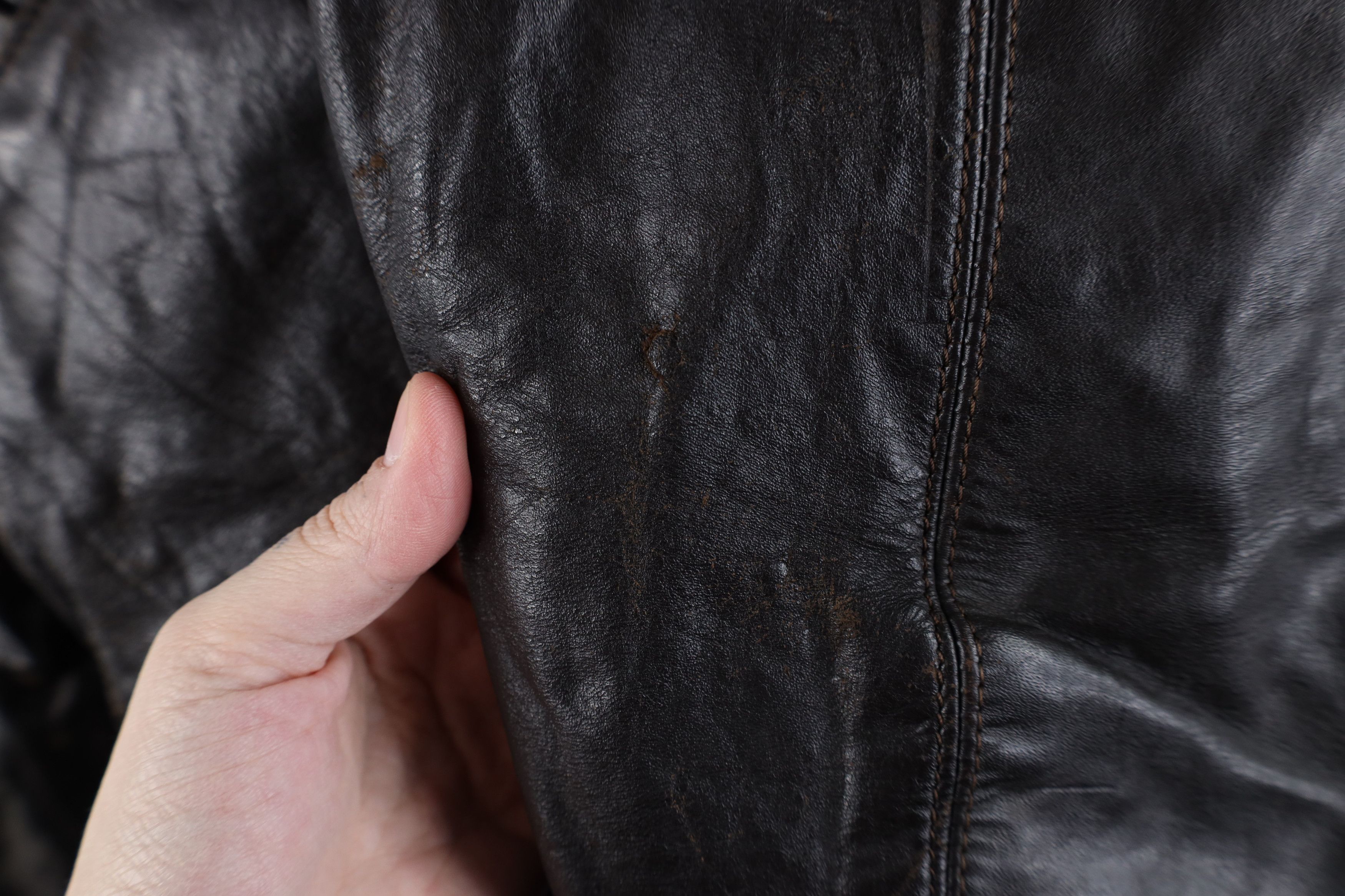 Vintage Vintage 70s Fleece Lined G-1 Flight Bomber Jacket Brown Size US L / EU 52-54 / 3 - 12 Thumbnail