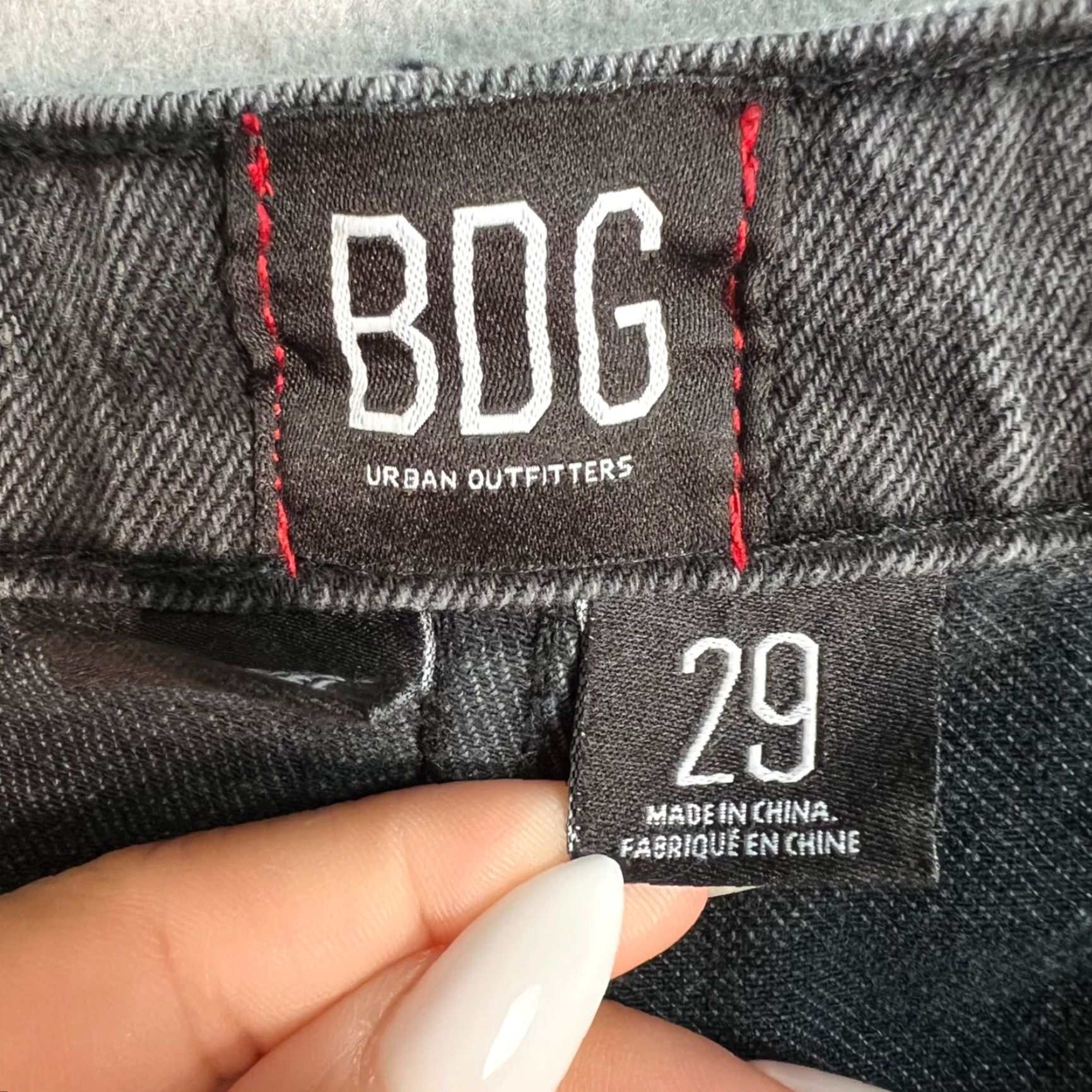 Bdg BDG Urban Outfitters Essential Mid-Rise Distressed Black Denim Shorts Size 29 Womens Cut-Off Jeans Shorting Size 29" - 3 Thumbnail