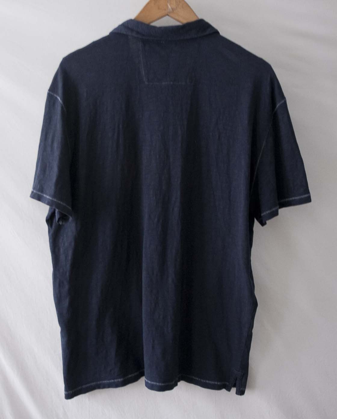 John Varvatos John Varvatos Polo Shirt Size XL Dark Blue Size US XL / EU 56 / 4 - 5 Thumbnail