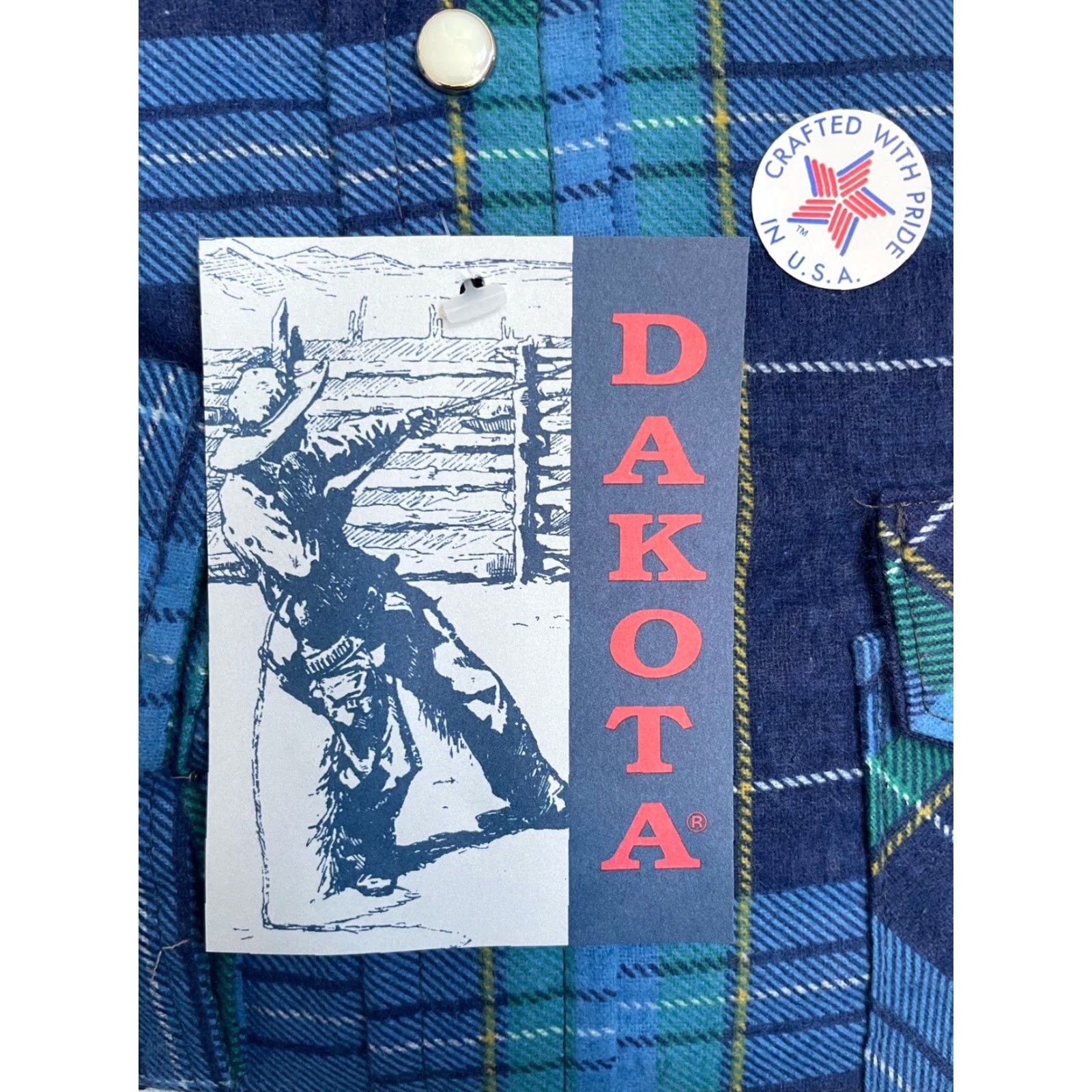 Vintage VINTAGE Five Brother Shirt Men 2XL Plaid Flannel NOS NWT USA Made Quality Pearlized Snaps 80s Dakota Western Long Sleeve Button-Up Size US XXL / EU 58 / 5 - 3 Thumbnail