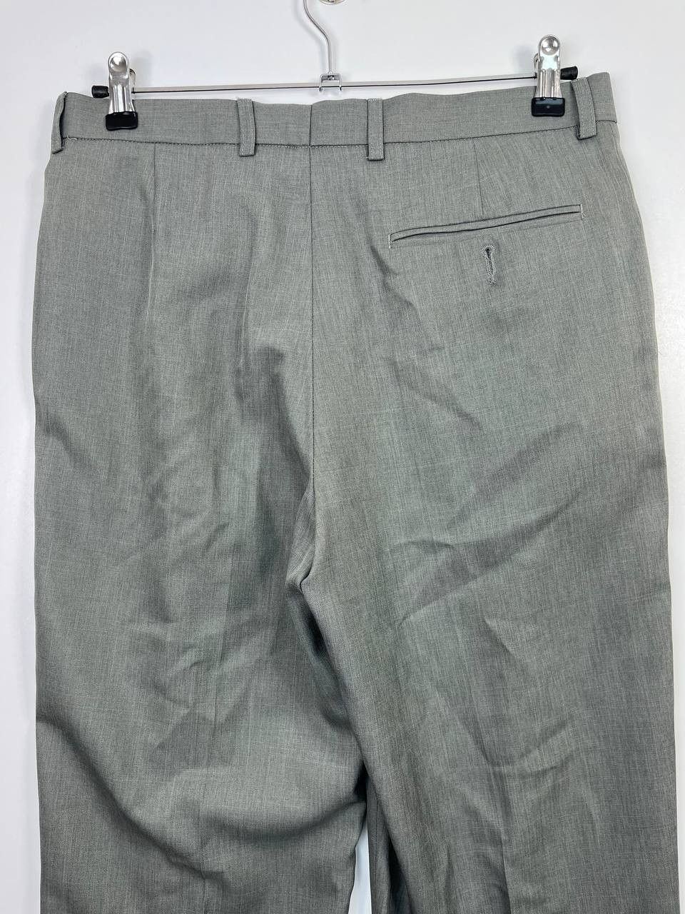 Other M&S Marks Spencer Mens Dress Pants Light Grey Trousers 32x29 Size US 34 / EU 50 - 5 Thumbnail