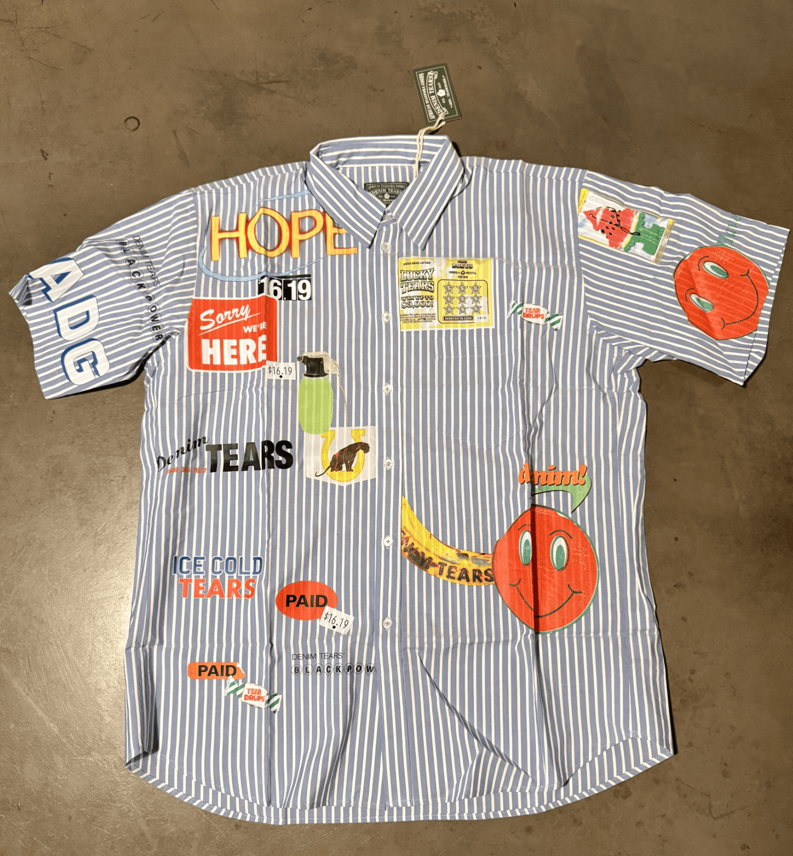 DENIM TEARS Men's Bodega Button Up Size US XL / EU 56 / 4 - 3 Thumbnail